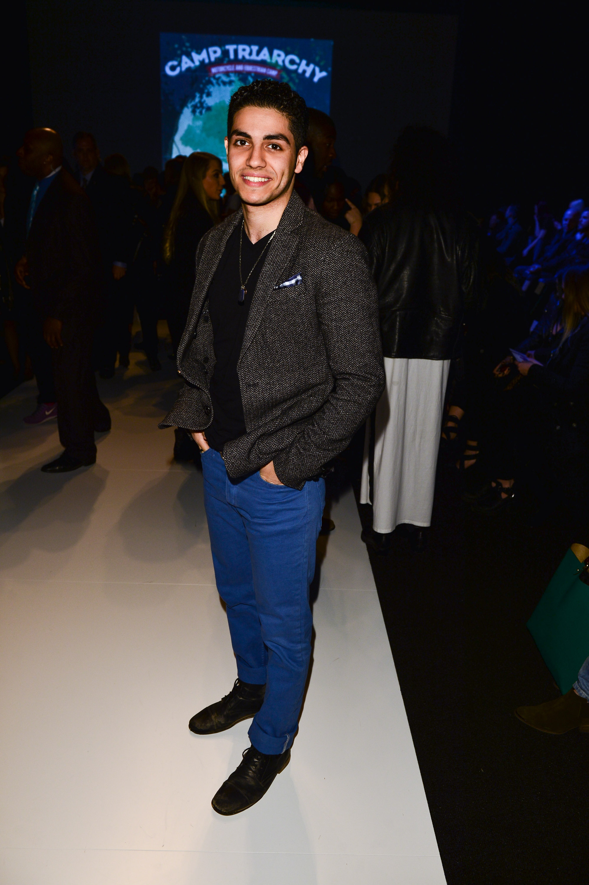 Actor Mena Massoud attends World MasterCard Fashion Week Fall 2015 Collections Day 3 at David Pecaut Square on March 25, 2015 in Toronto, Canada. (George Pimentel—Getty Images/IMG)
