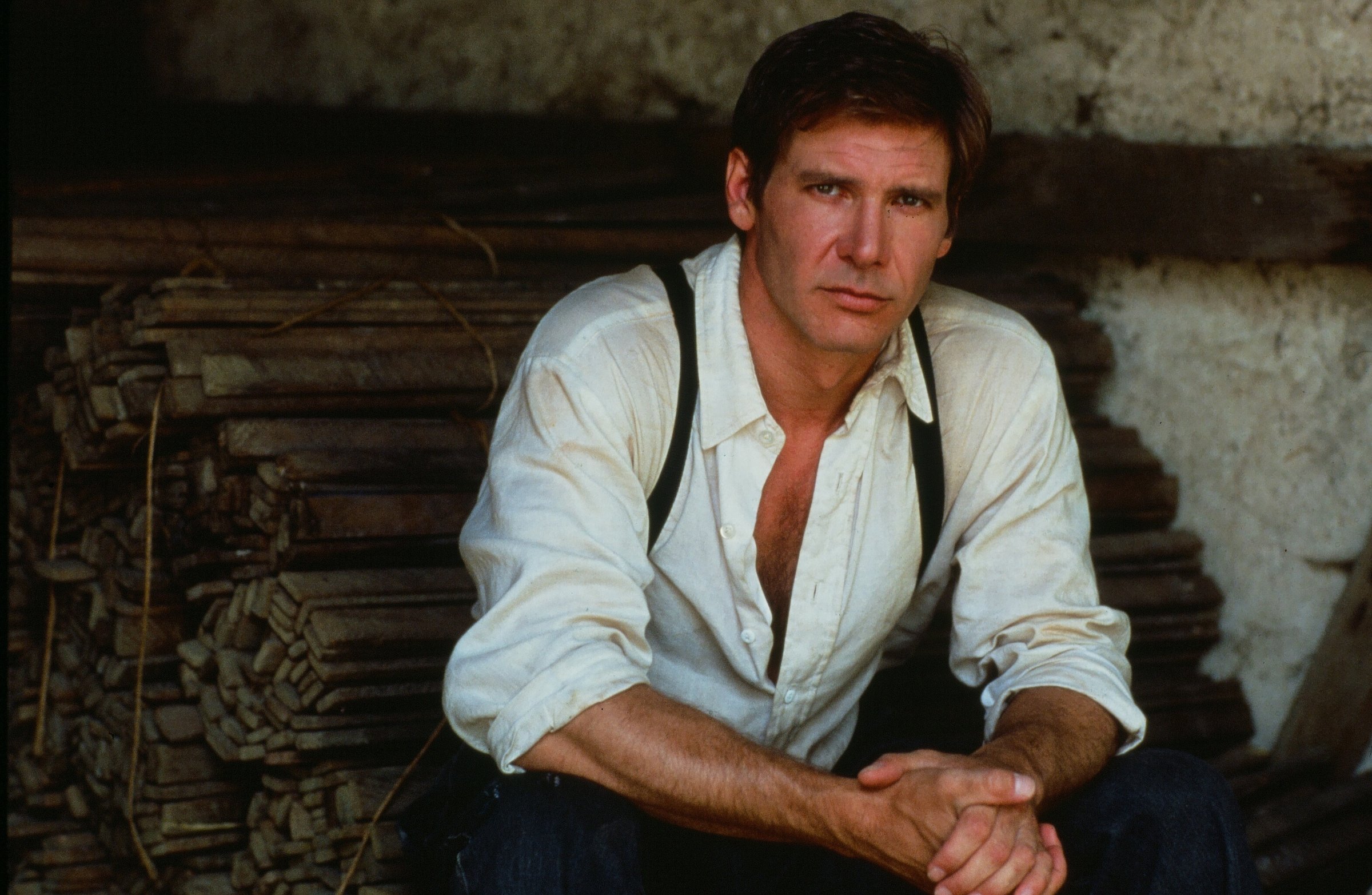 Harrison Ford poses for the Paramount Pictures movie "Witness" circa 1985.