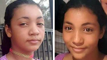 Janessa Shannon, who went missing in Riverview, Fla., on July 2, 2017, is seen in two pictures released by the National Center for Missing & Exploited Children.
