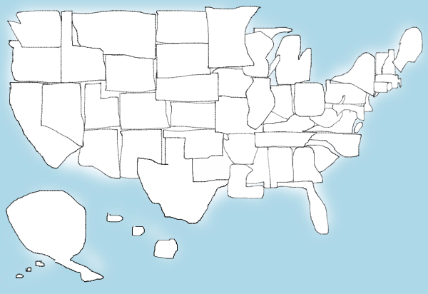 United States Quiz See How Well You Can Draw All 50 States Time