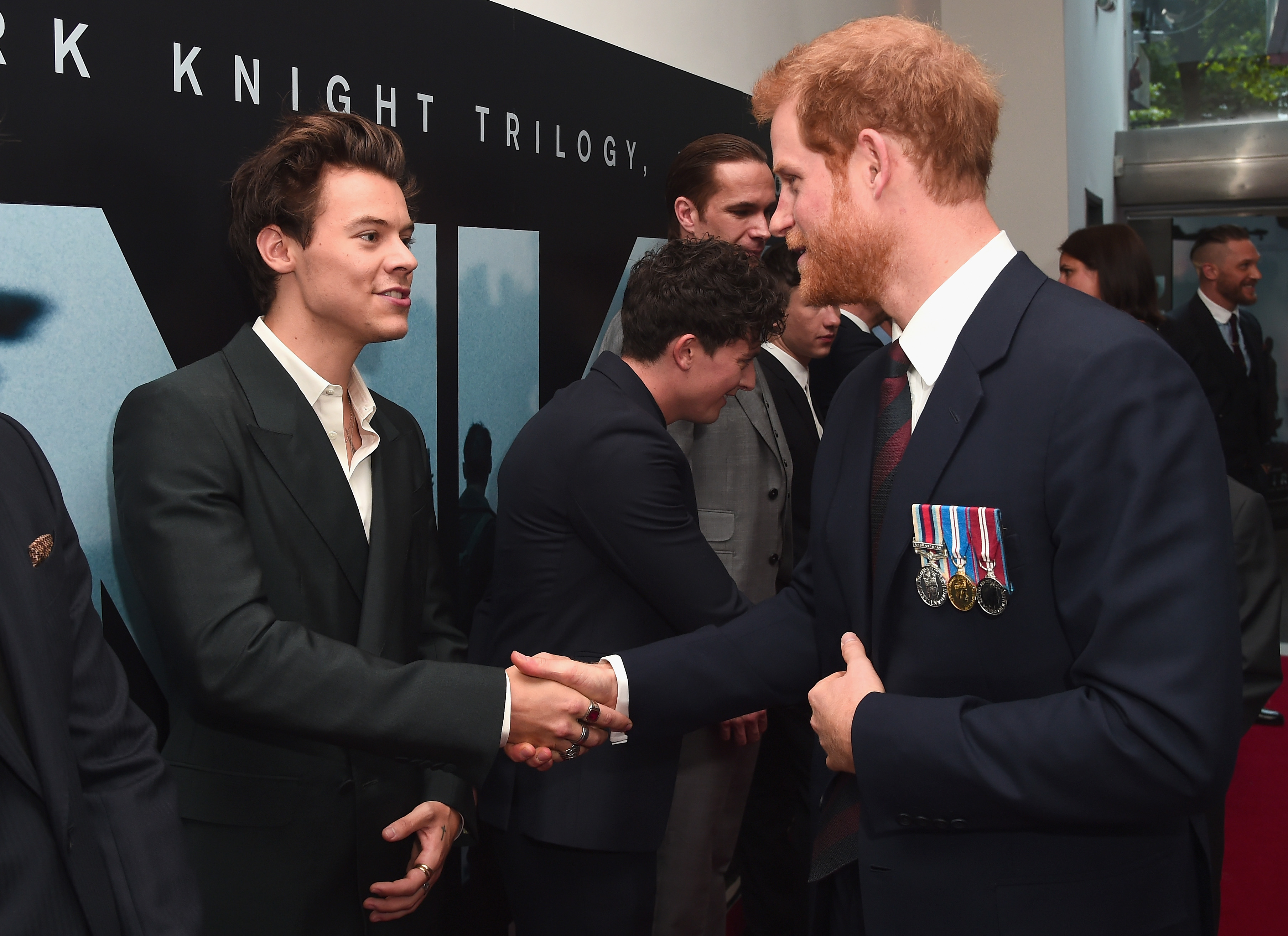 LONDON, ENGLAND - JULY 13:  Actor Harry Styles and Prince Harry attend the 'Dunkirk' World Premiere at Odeon Leicester Square on July 13, 2017 in London, England.   (Photo by Eamonn M. McCormack - WPA Pool/Getty Images) (Eamonn M. McCormack&mdash;Getty Images)