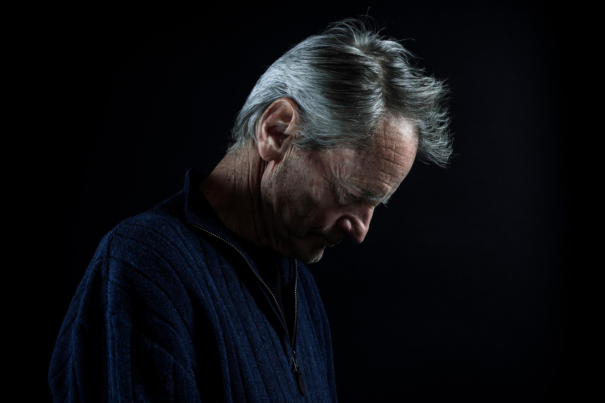 Playwright and actor Sam Shepard on a day of rehearsal for his play "Buried Child," which won the Pulitzer Prize in 1979, at a studio in New York.
