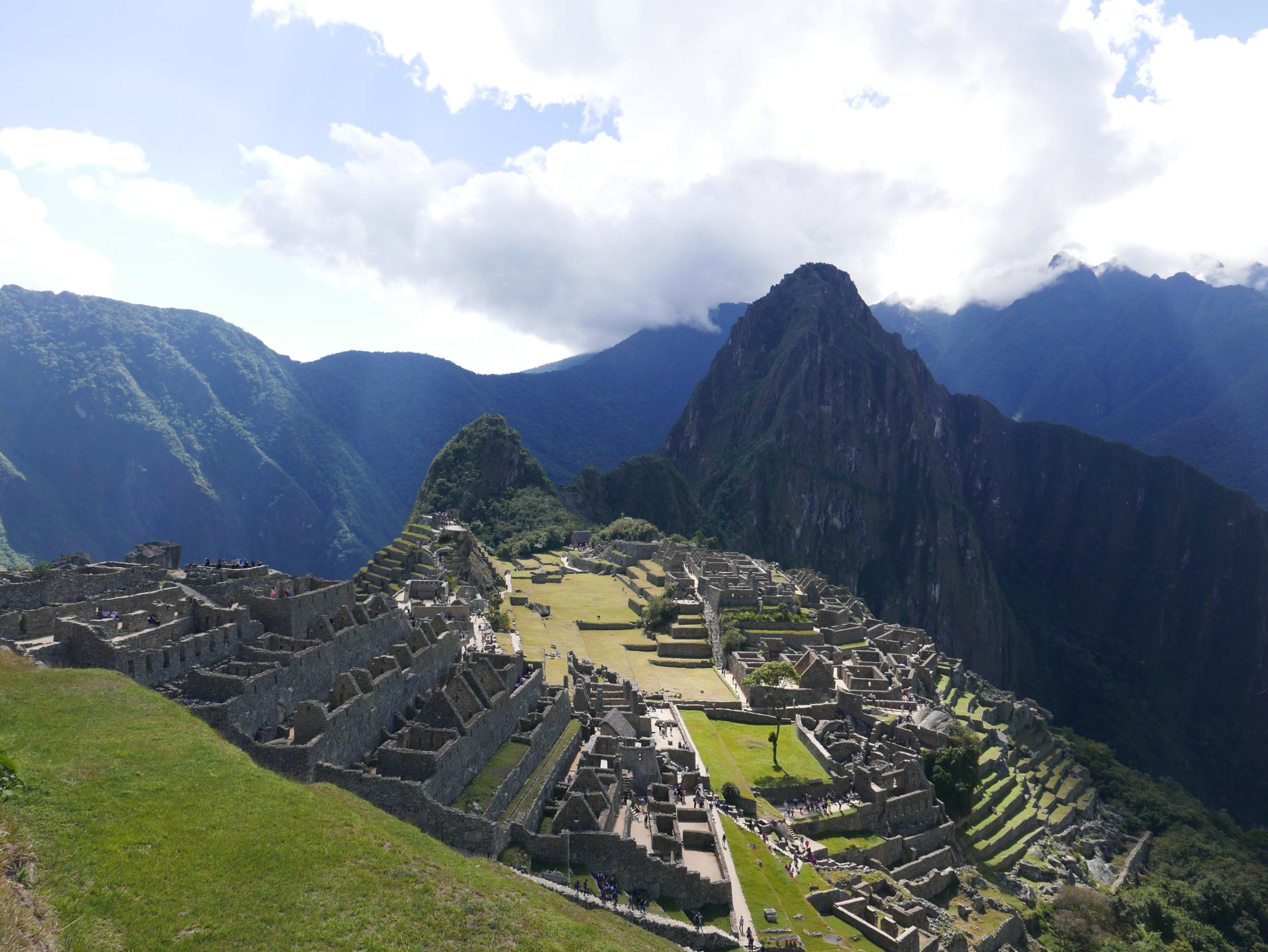 Machu Picchu Inca Civilization ruins on the mountains of Cusco Region in Peru