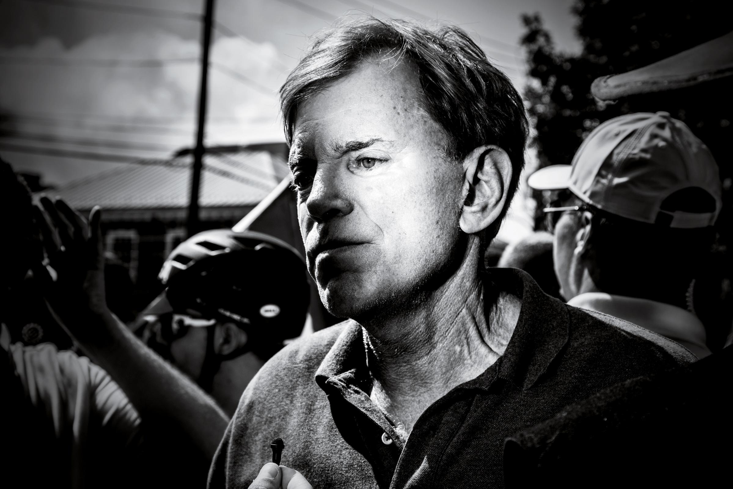 David Duke, the white nationalist and former KKK Grand Wizard, at the Unite the Right rally on Aug. 12