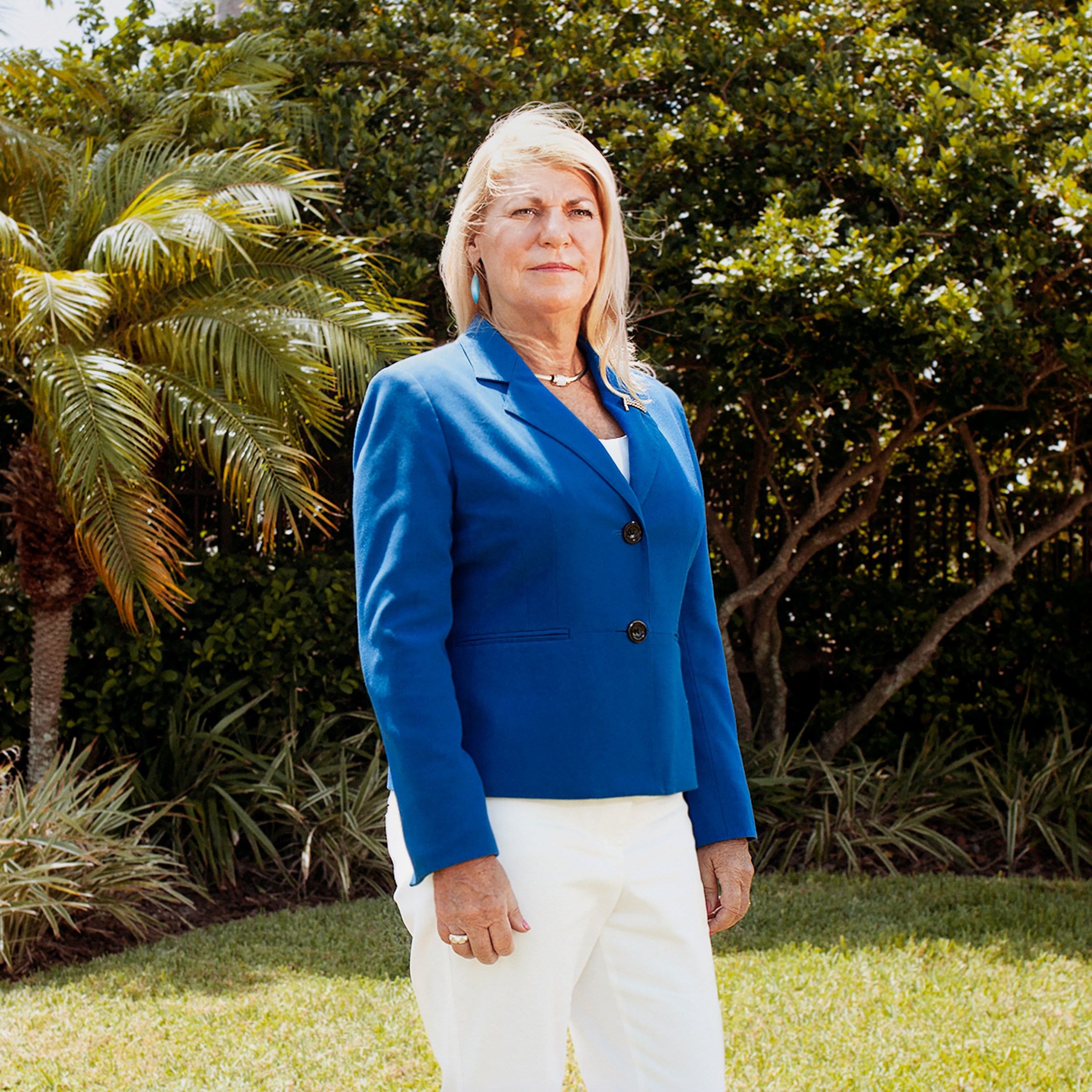 Portrait of General Ann Dunwoody, photographed in the compound of her home in Tampa, FL, August 26, 2016. (Luisa Dörr for TIME)