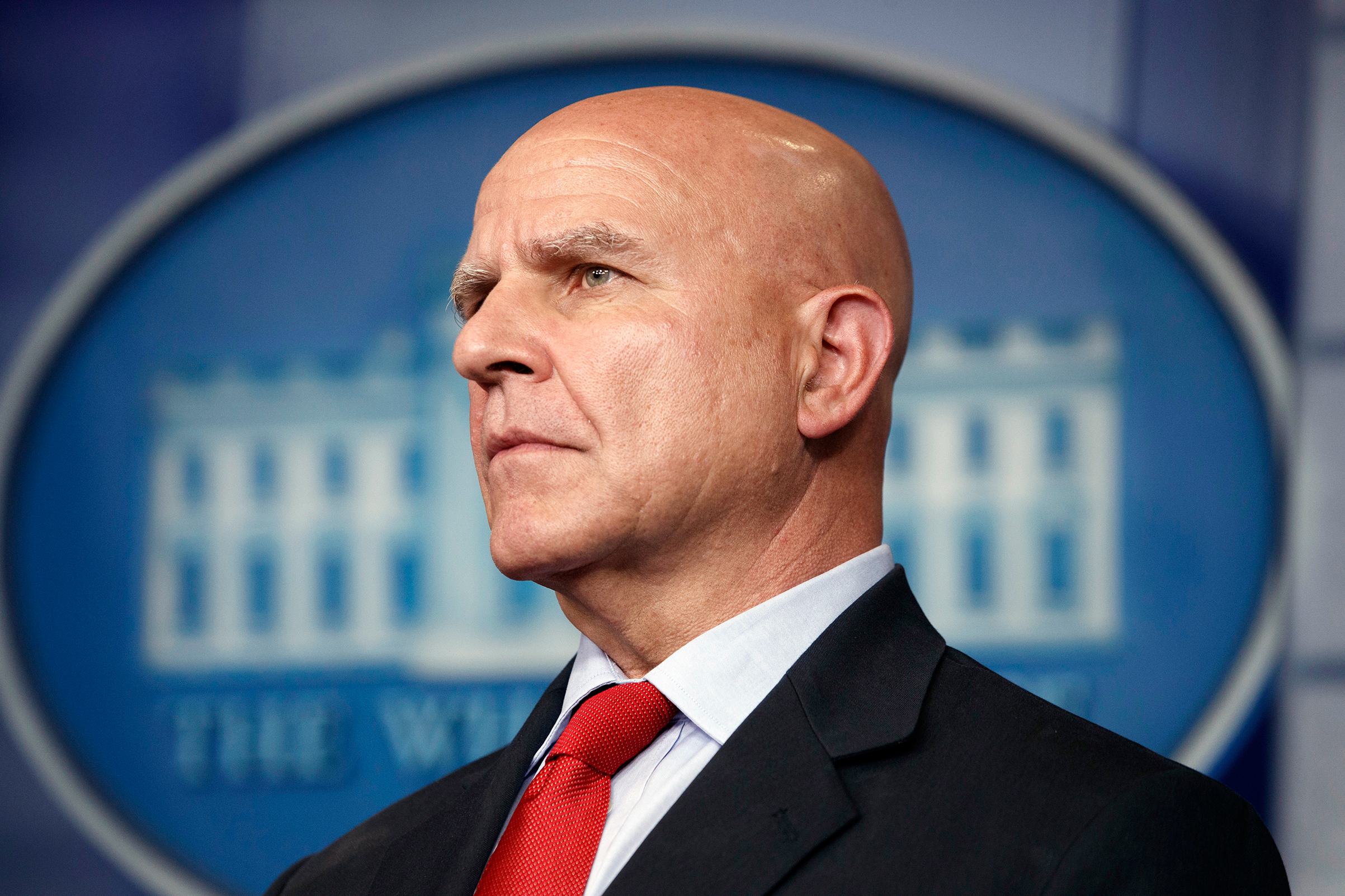 National security adviser H.R. McMaster listens during the daily press briefing at the White House, July 31, 2017, in Washington. (Evan Vucci—AP)