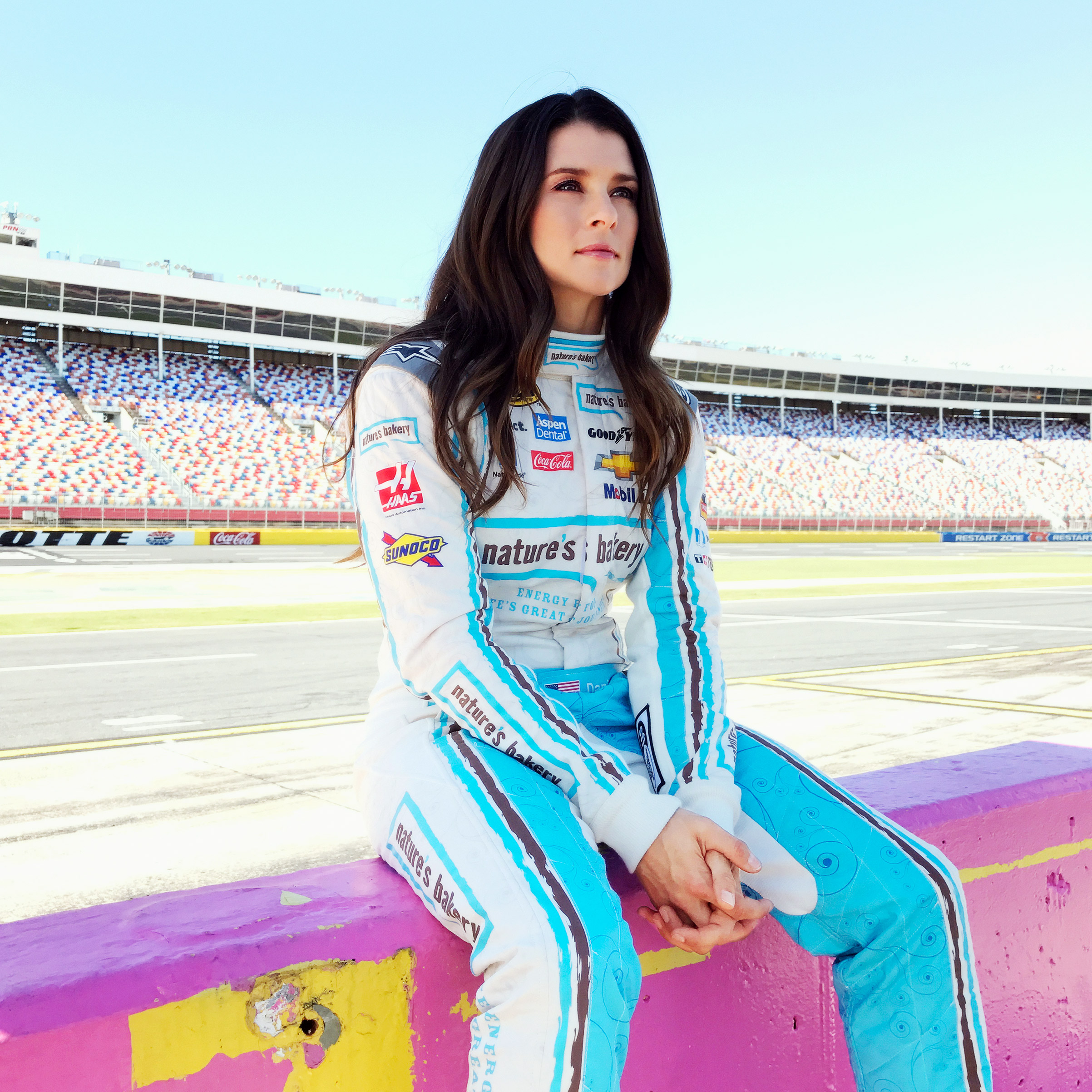 Portrait of Danica Patrick, photographed at the Charlotte Motor Speedway in Charlotte, North Carolina, Oct 12, 2016. (Luisa Dörr for TIME)