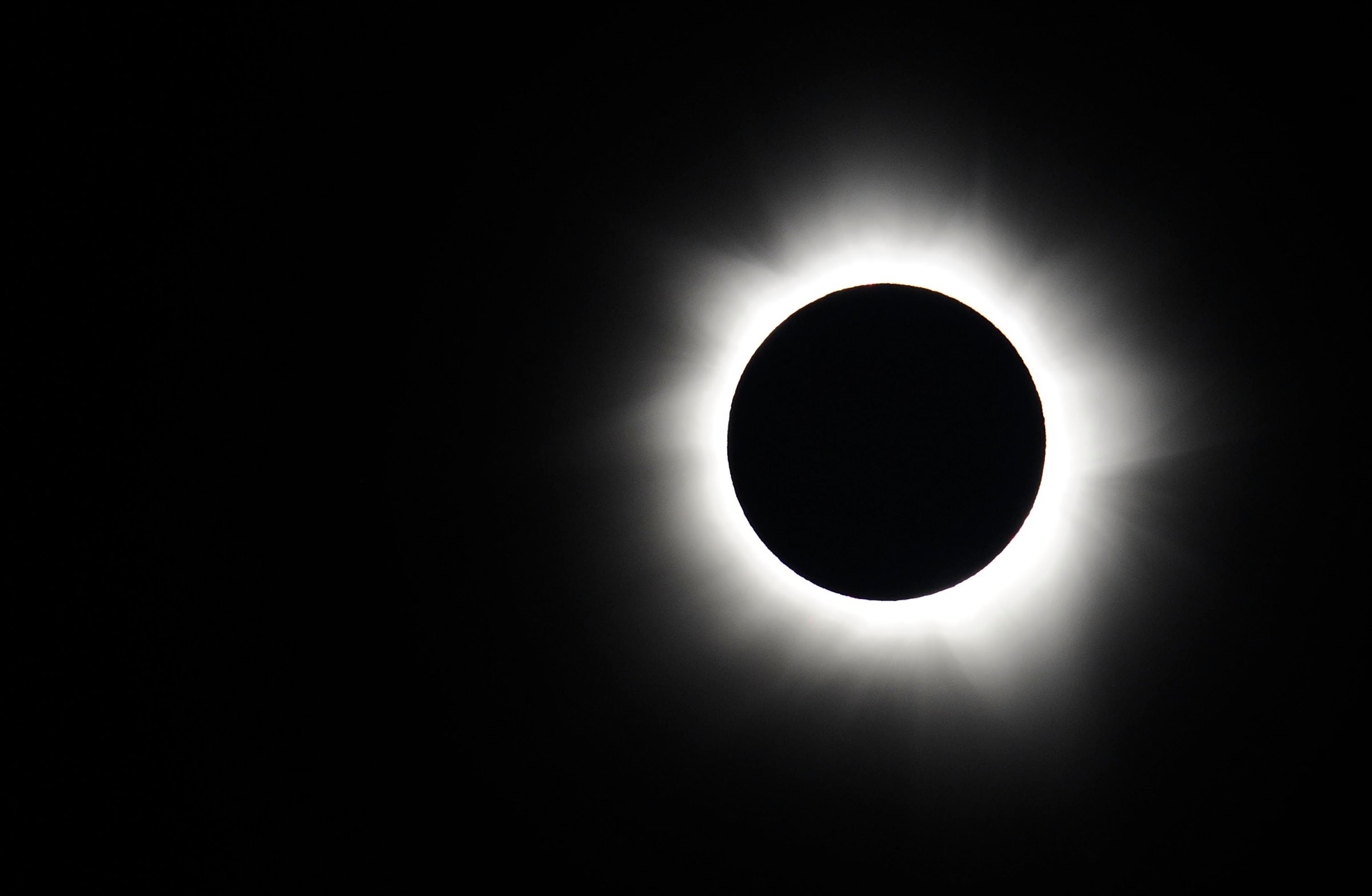 Totality is seen during the solar eclipse on Nov. 14, 2012 in Palm Cove, Australia.