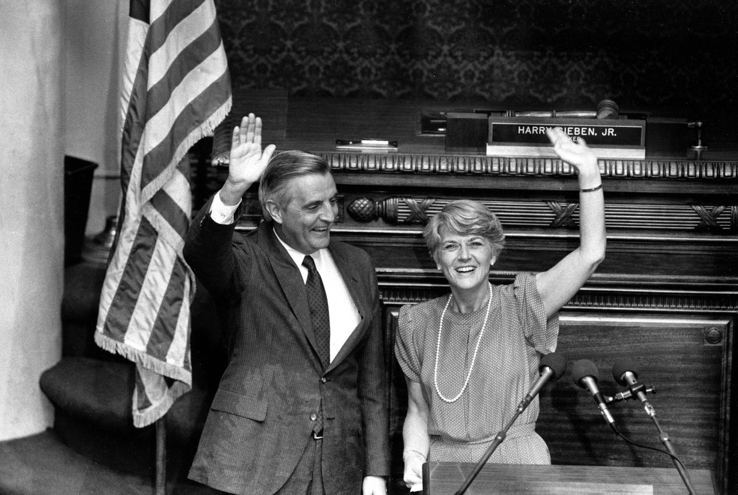 GERALDINE FERRARO: First female vice presidential candidate representing a major American political party, 1984.