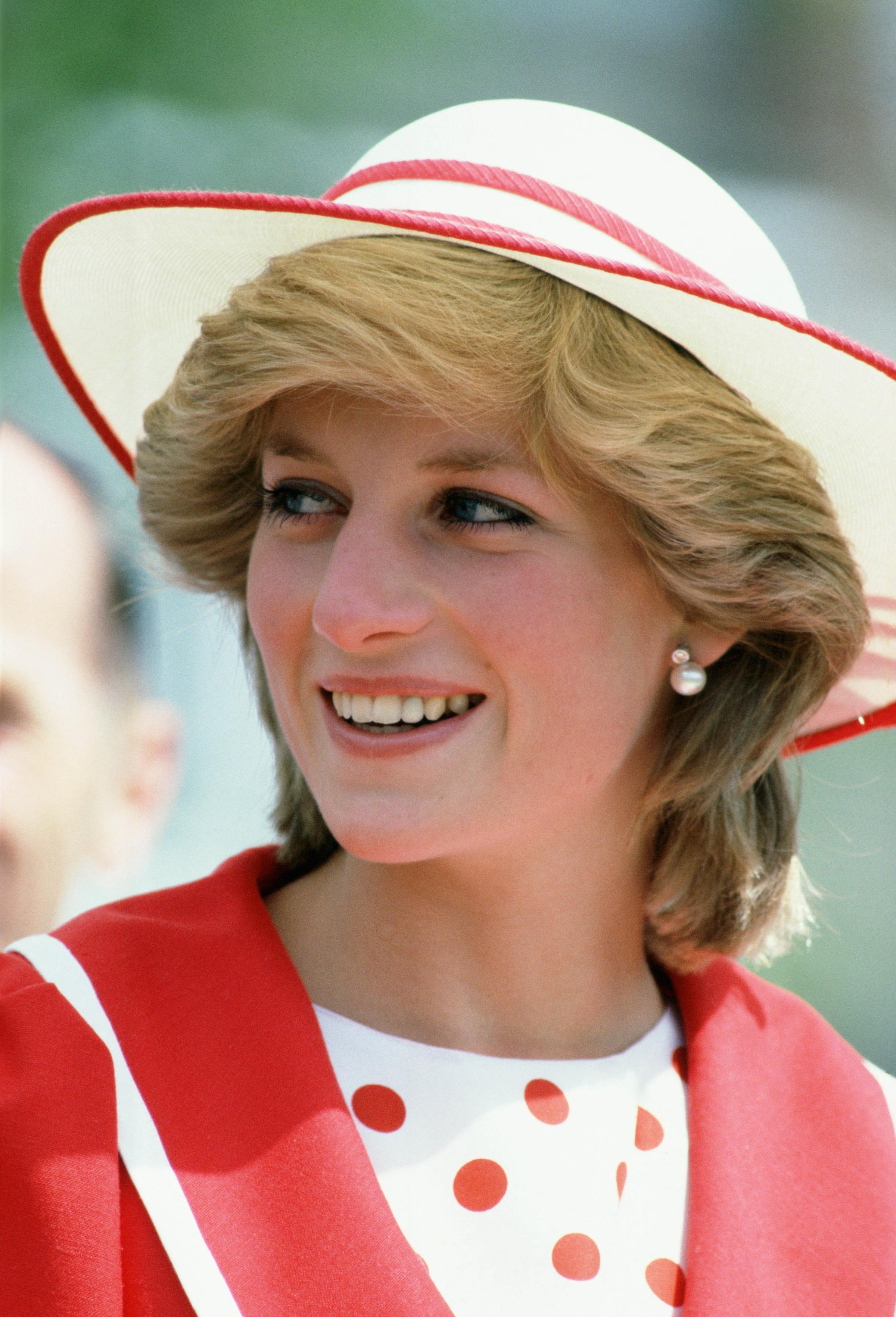 Diana, Princess of Wales in Edmonton during an official visi