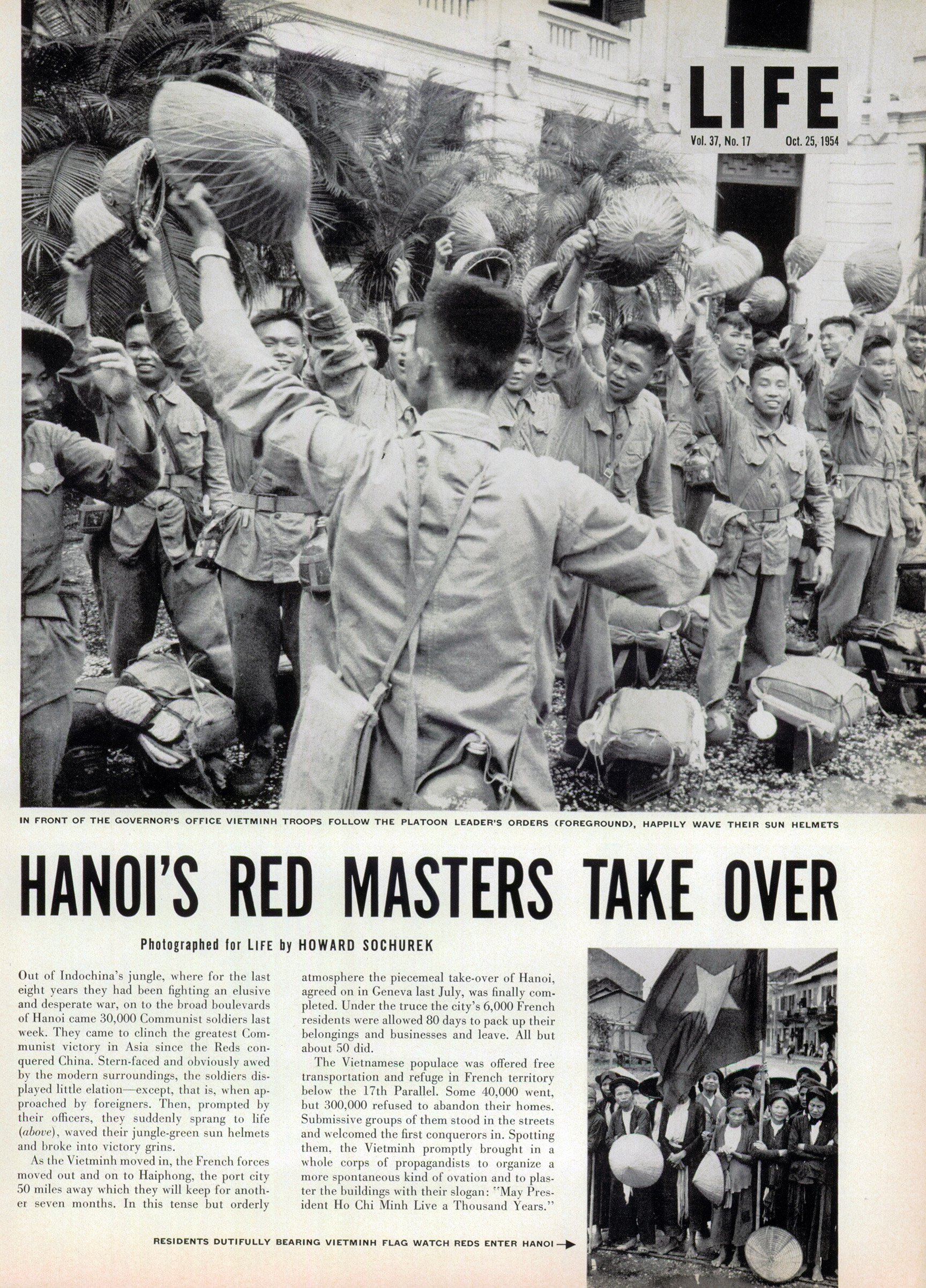 Hanoi's Red Masters Take Over from the Oct. 25, 1954 issue of LIFE magazine. All photos by Howard Sochurek.