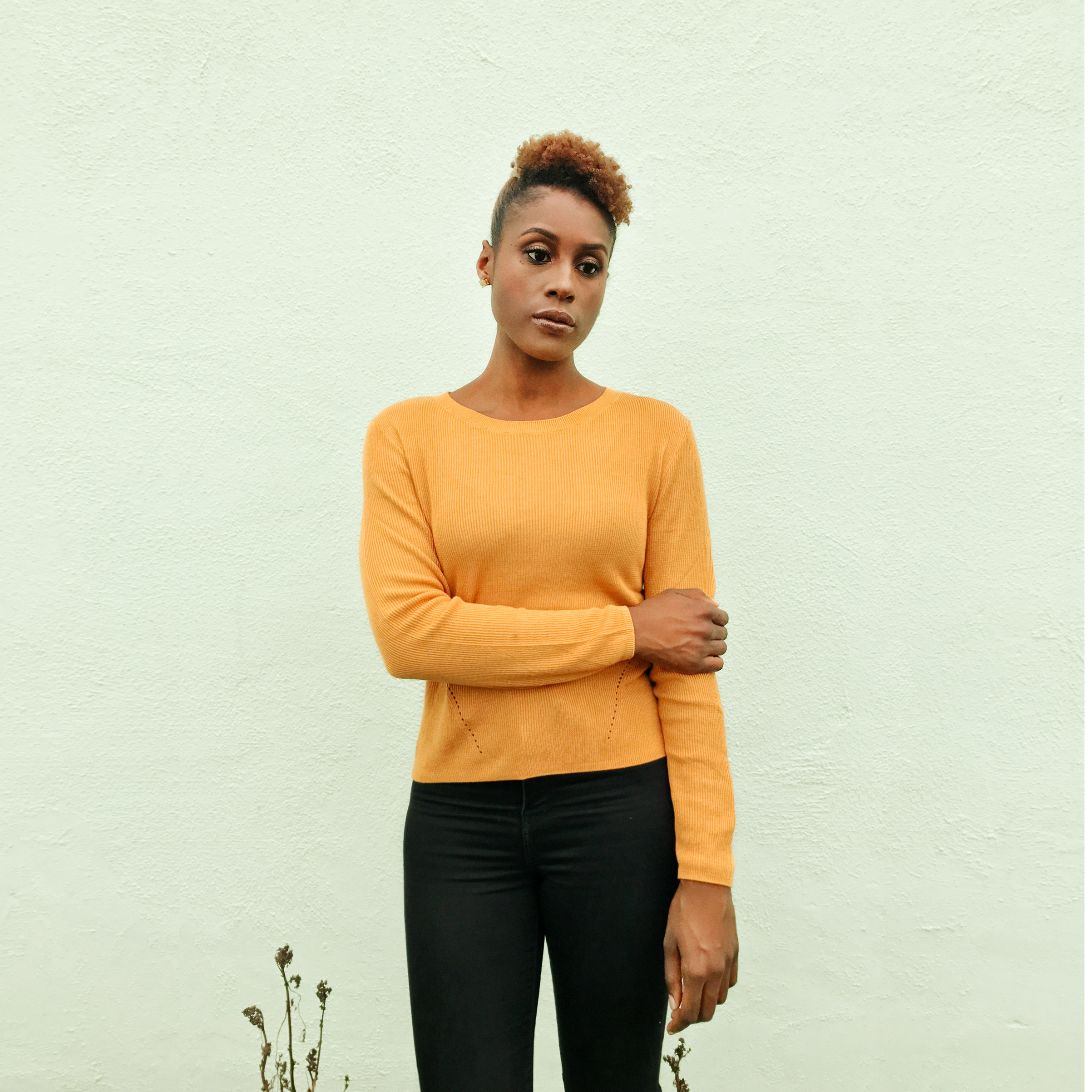 Portrait of Issa Rae, photographed in Culver City, Los Angeles, October 29, 2016. (Luisa Dörr for TIME)