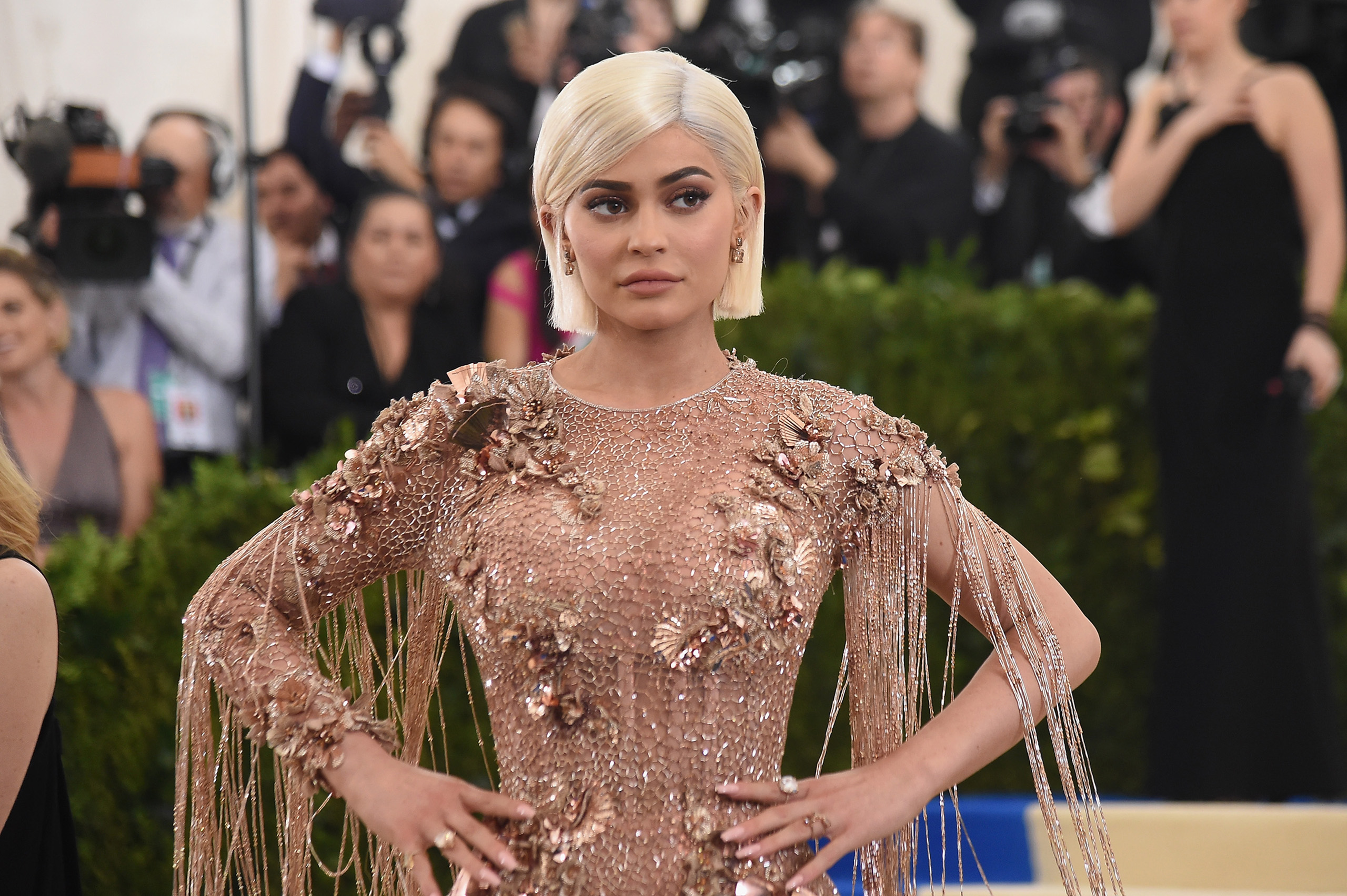 Kylie Jenner attends the "Rei Kawakubo/Comme des Garcons: Art Of The In-Between" Costume Institute Gala at Metropolitan Museum of Art on May 1, 2017 in New York City. (Nicholas Hunt—Huffington Post/Getty Images)