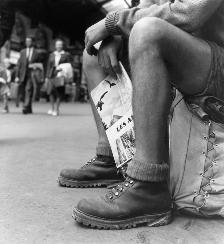 Legs Of A Scout Returning From Vacation In 1960.