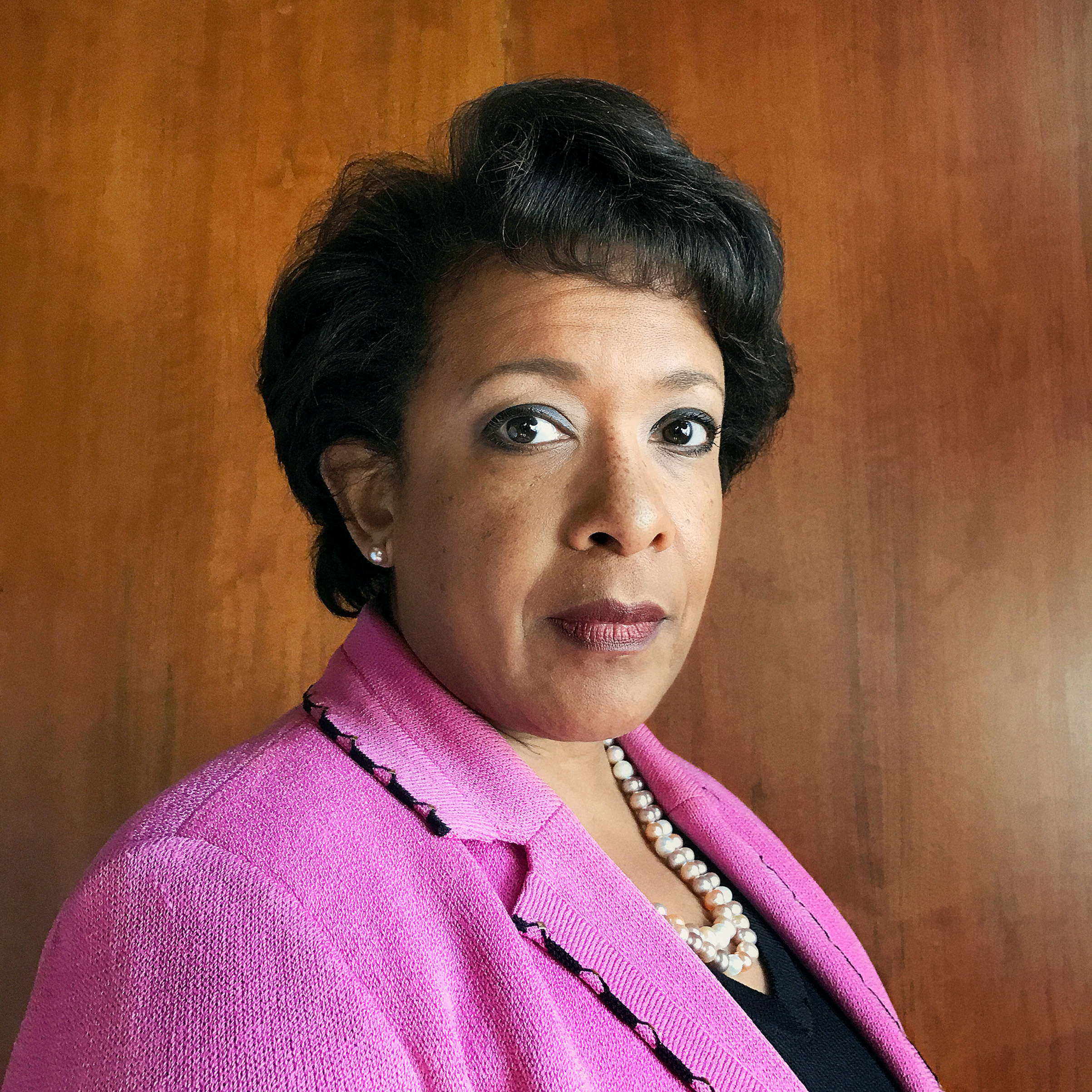 Portrait of Attorney General Loretta Lynch, photographed in her office, Washington, D.C., October 14, 2016. (Luisa Dörr for TIME)