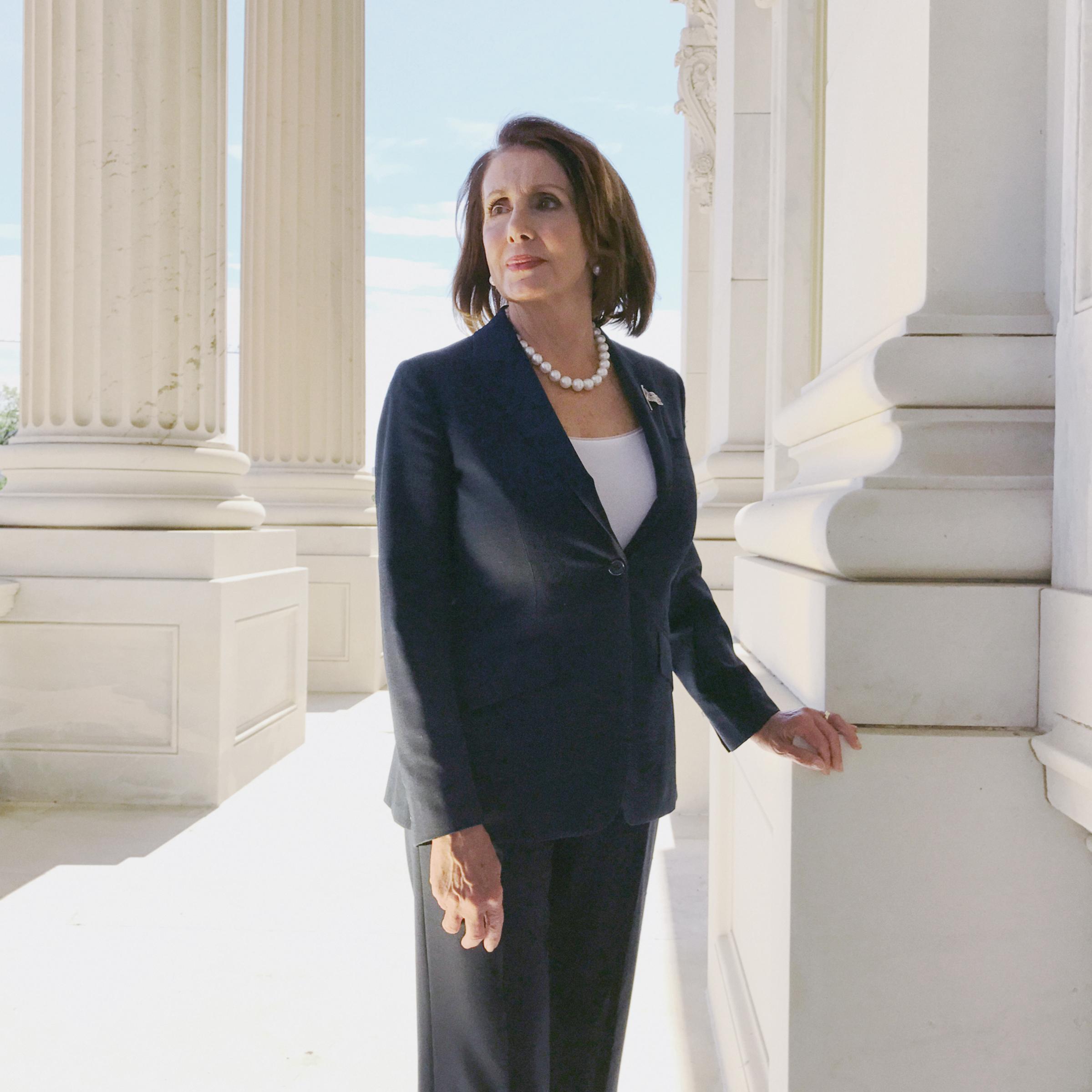 Portrait of Democratic Leader Nancy Pelosi, photographed at The Capitol in Washington, DC, Sept. 22, 2016.