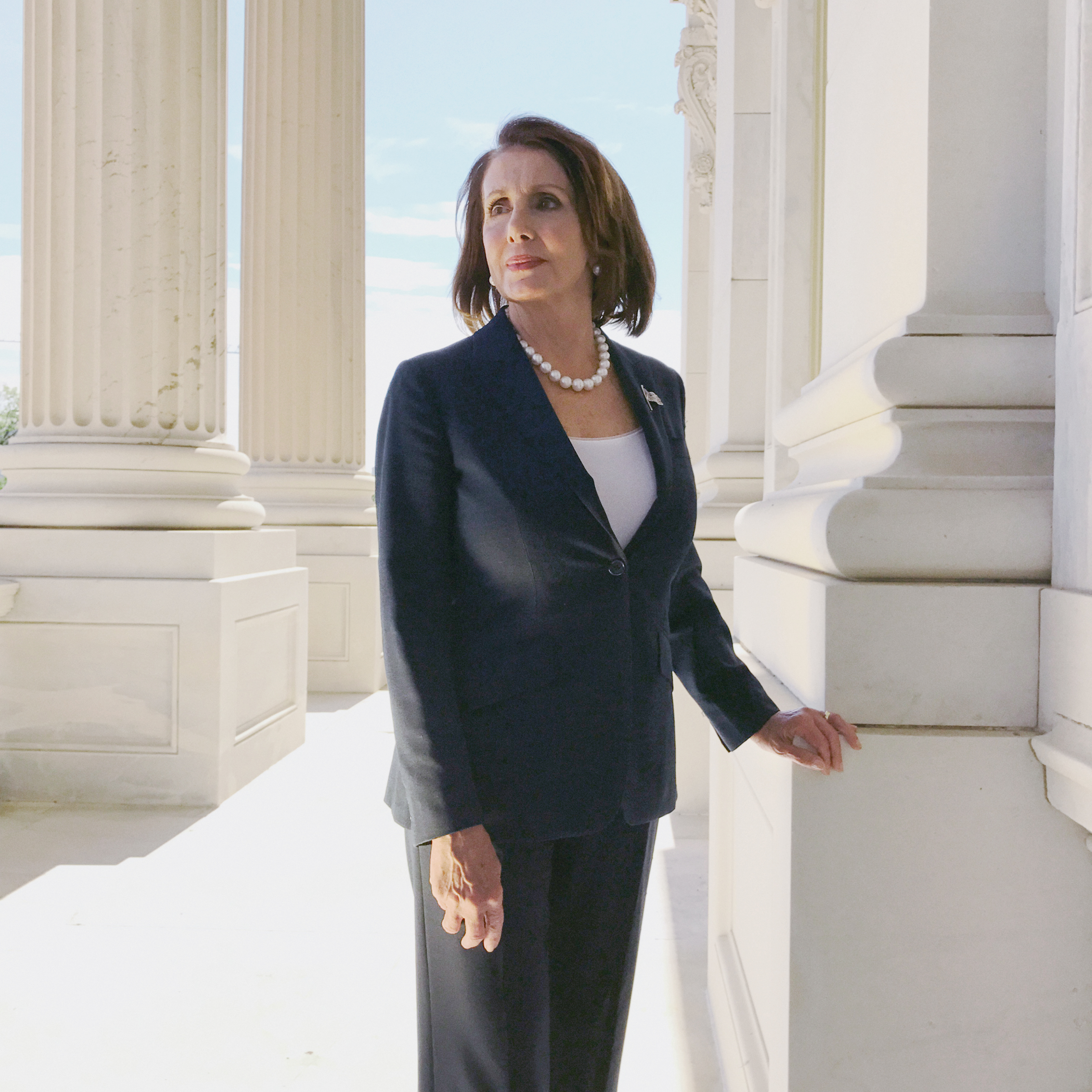 Portrait of Democratic Leader Nancy Pelosi, photographed at The Capitol in Washington, DC, Sept. 22, 2016. (Luisa Dörr for TIME)
