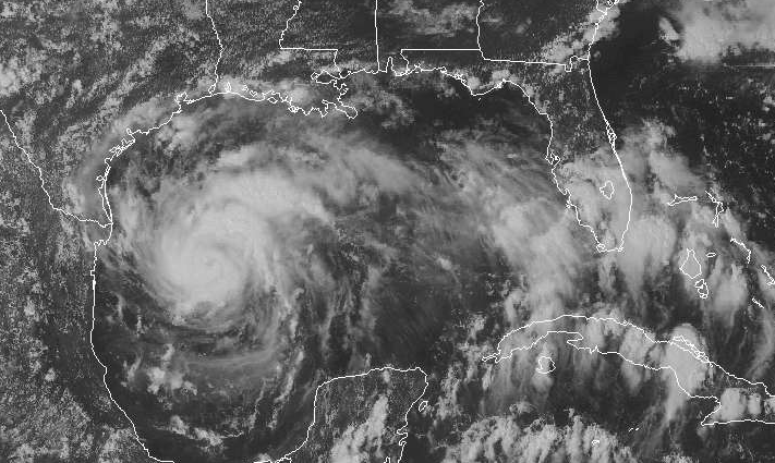 Hurricane Harvey as seen from NOAA's GOES system. (NOAA)