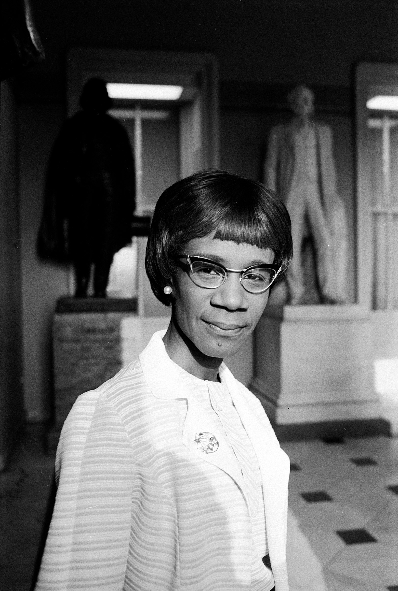 SHIRLEY CHISHOLM: First African-American woman in Congress, 1969.