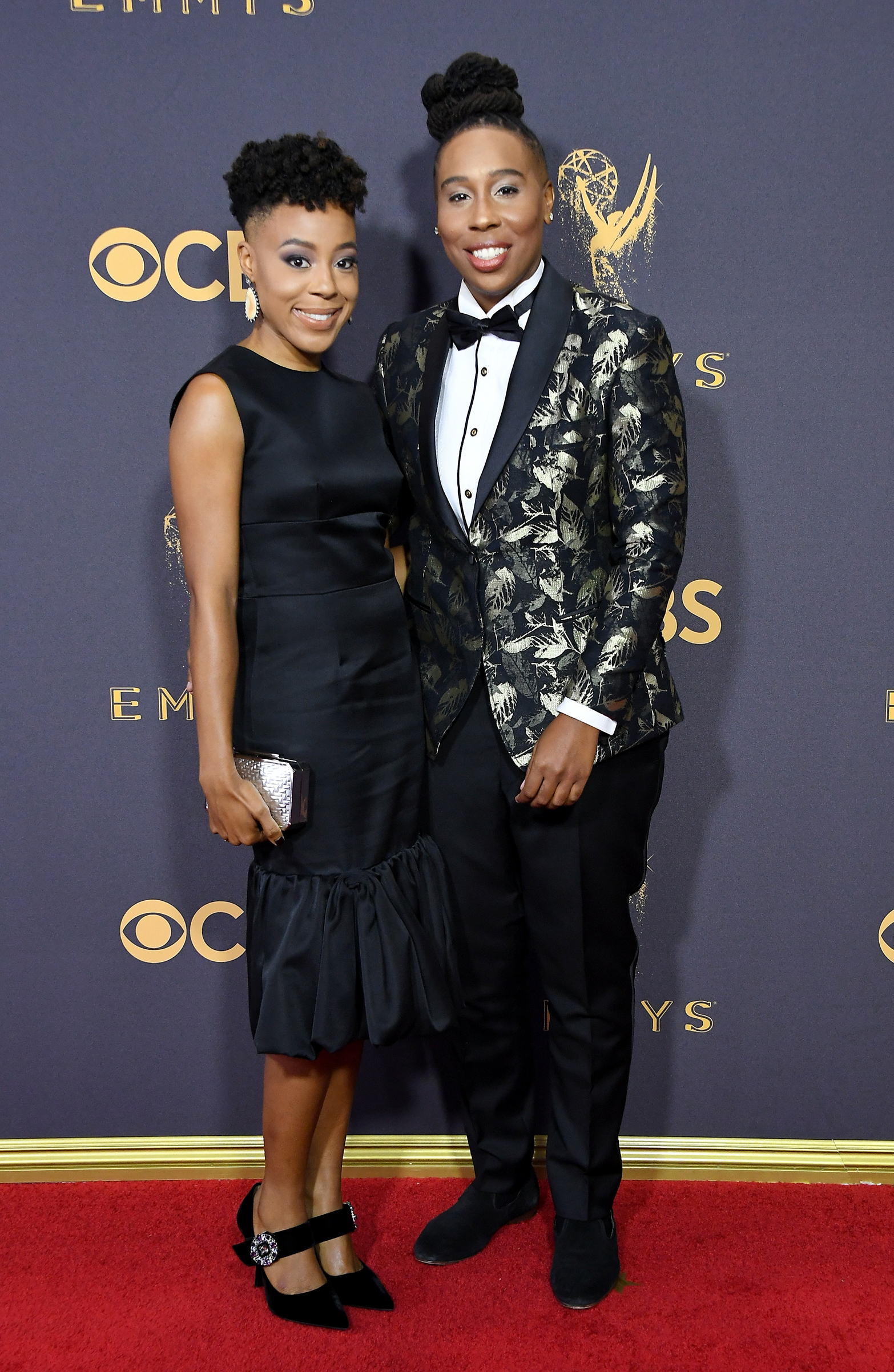 Alana Mayo (L) and Lena Waithe attend the 69th Annual Primetime Emmy Awards at Microsoft Theater on September 17, 2017 in Los Angeles, California.