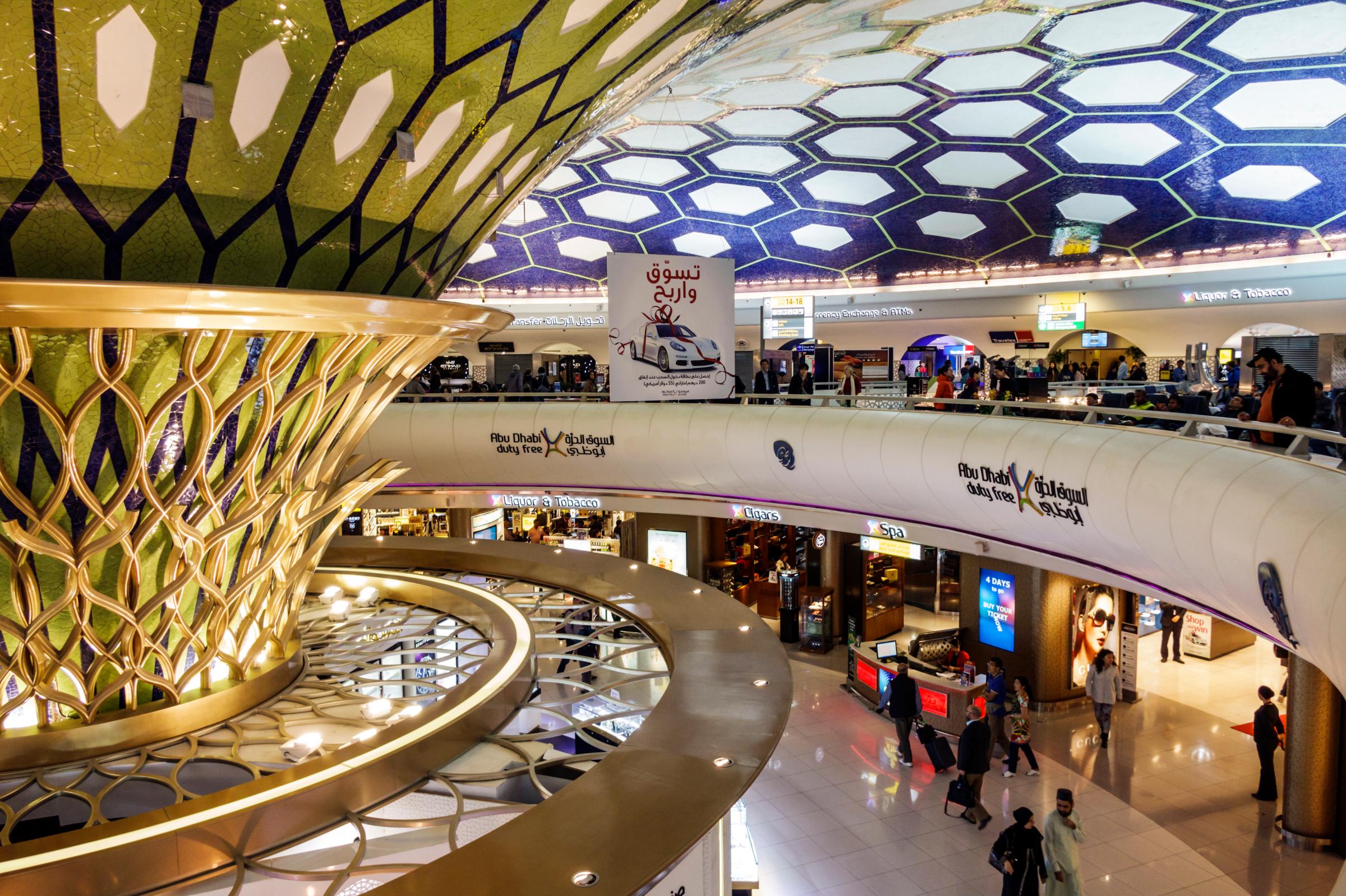 Abu Dhabi International Airport, shopping duty free