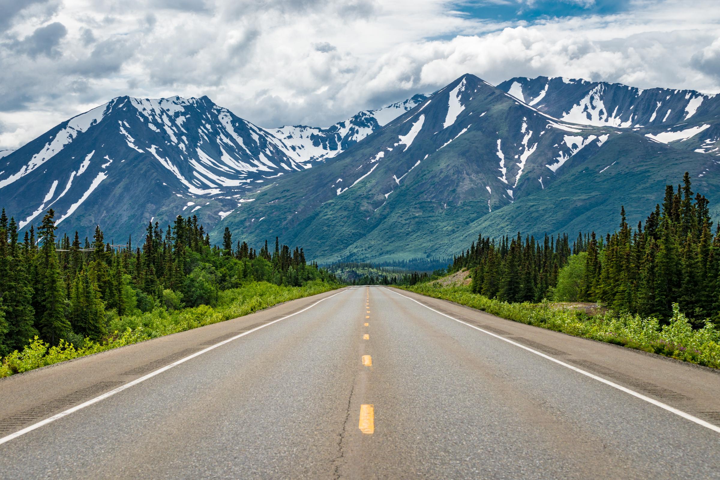 Alaska Highway in Summer
