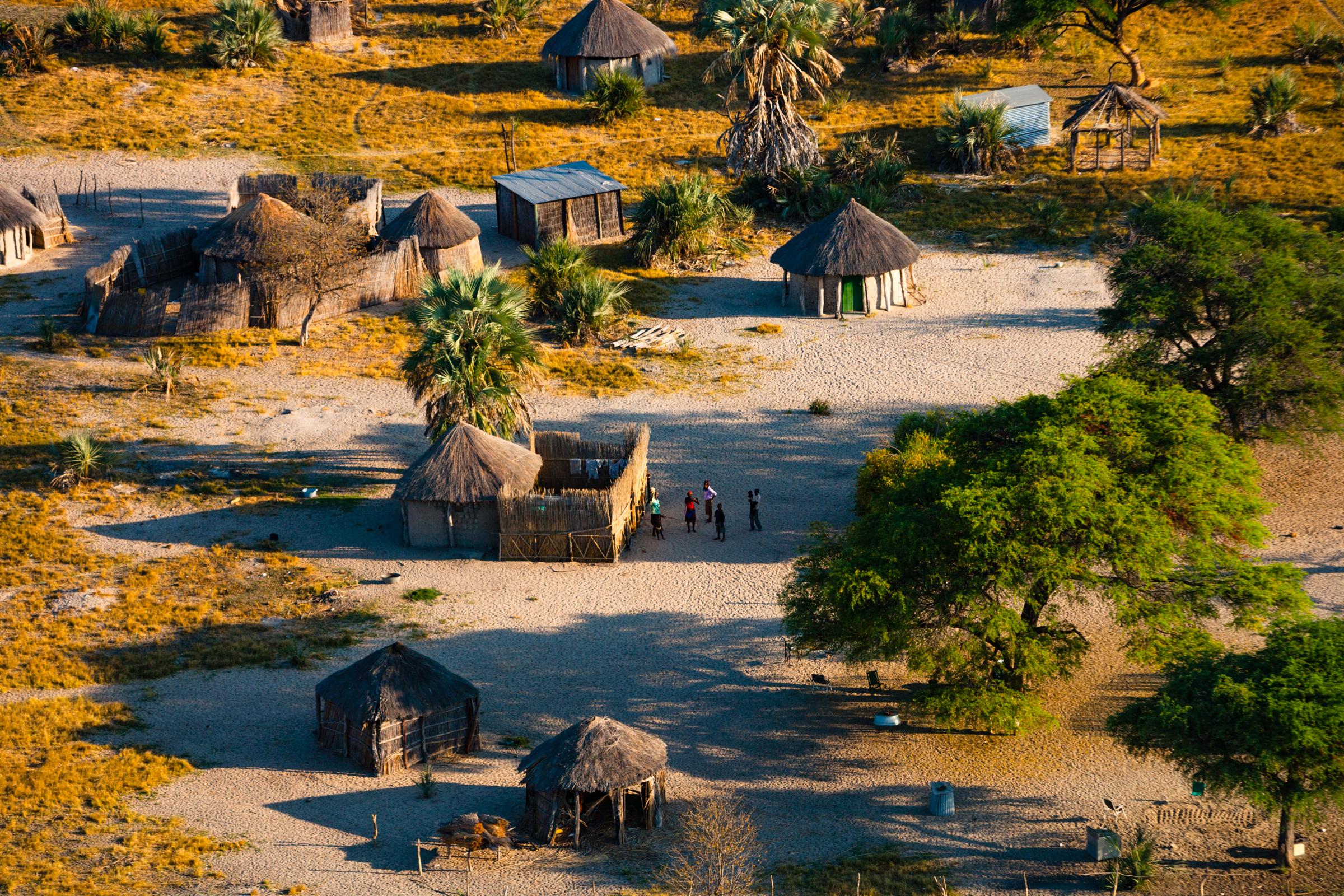 Village in the Okavango Delta, Botswana