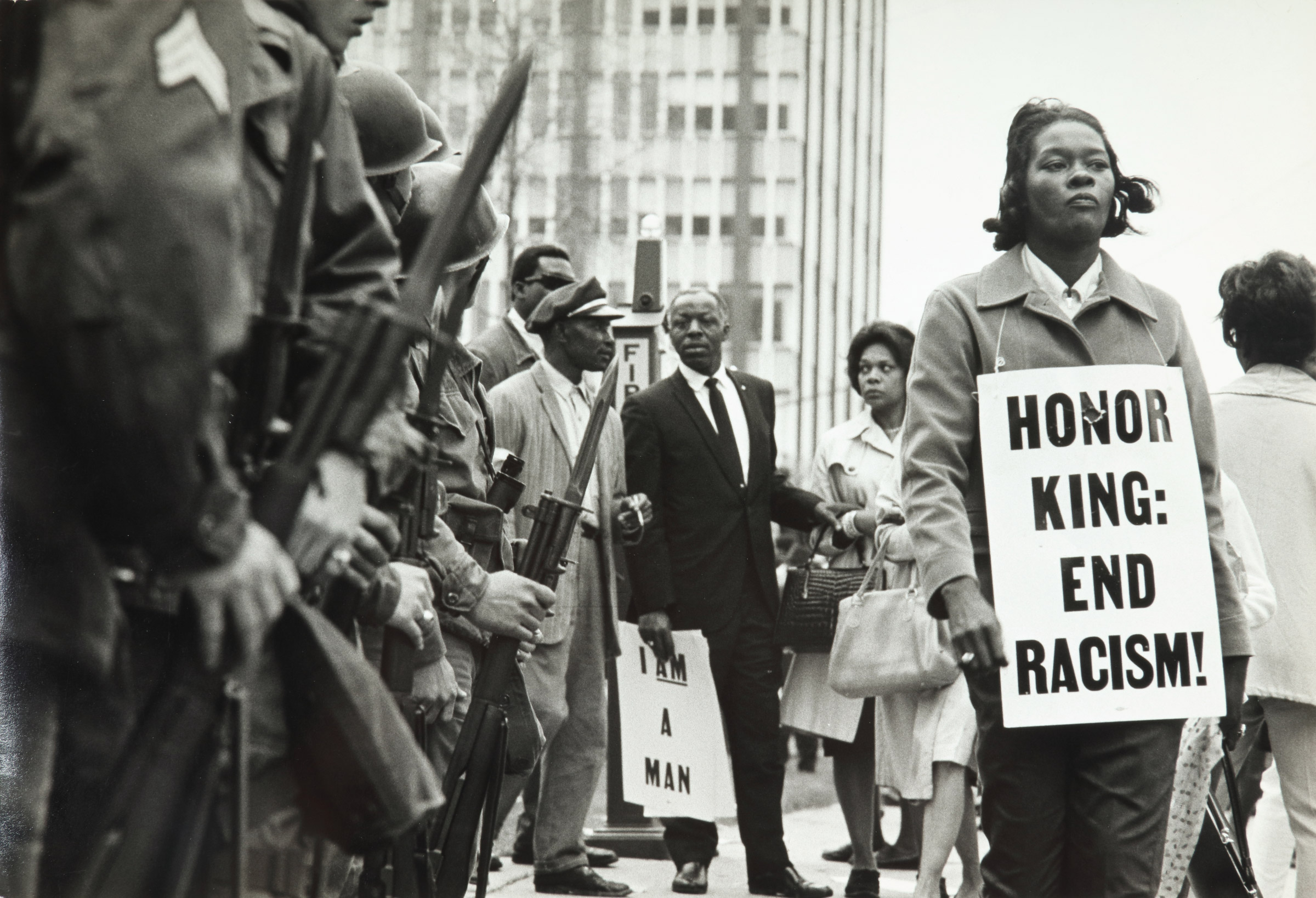 MLK funeral in Atlanta, 1968 by Burk Uzzle.