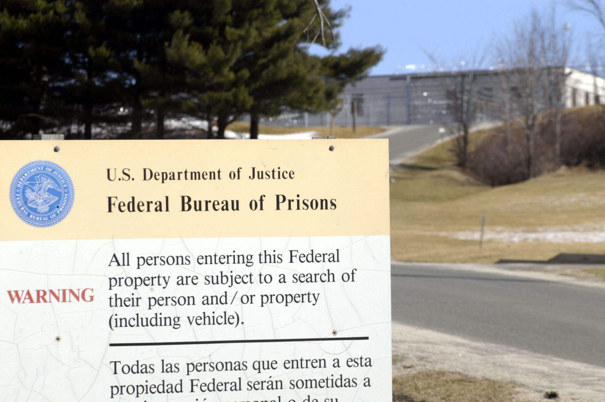 UNITED STATES - MARCH 11:  The federal prison at Danbury, Connecticut is pictured on Thursday, March 11, 2004. Martha Stewart, convicted of obstructing a U.S. investigation of stock she sold, may serve her 10-to-16 month sentence at the facility, about 27 miles form her home in Westport, Connecticut.  (Photo by Chris Ware/Bloomberg via Getty Images) (Bloomberg—Bloomberg via Getty Images)