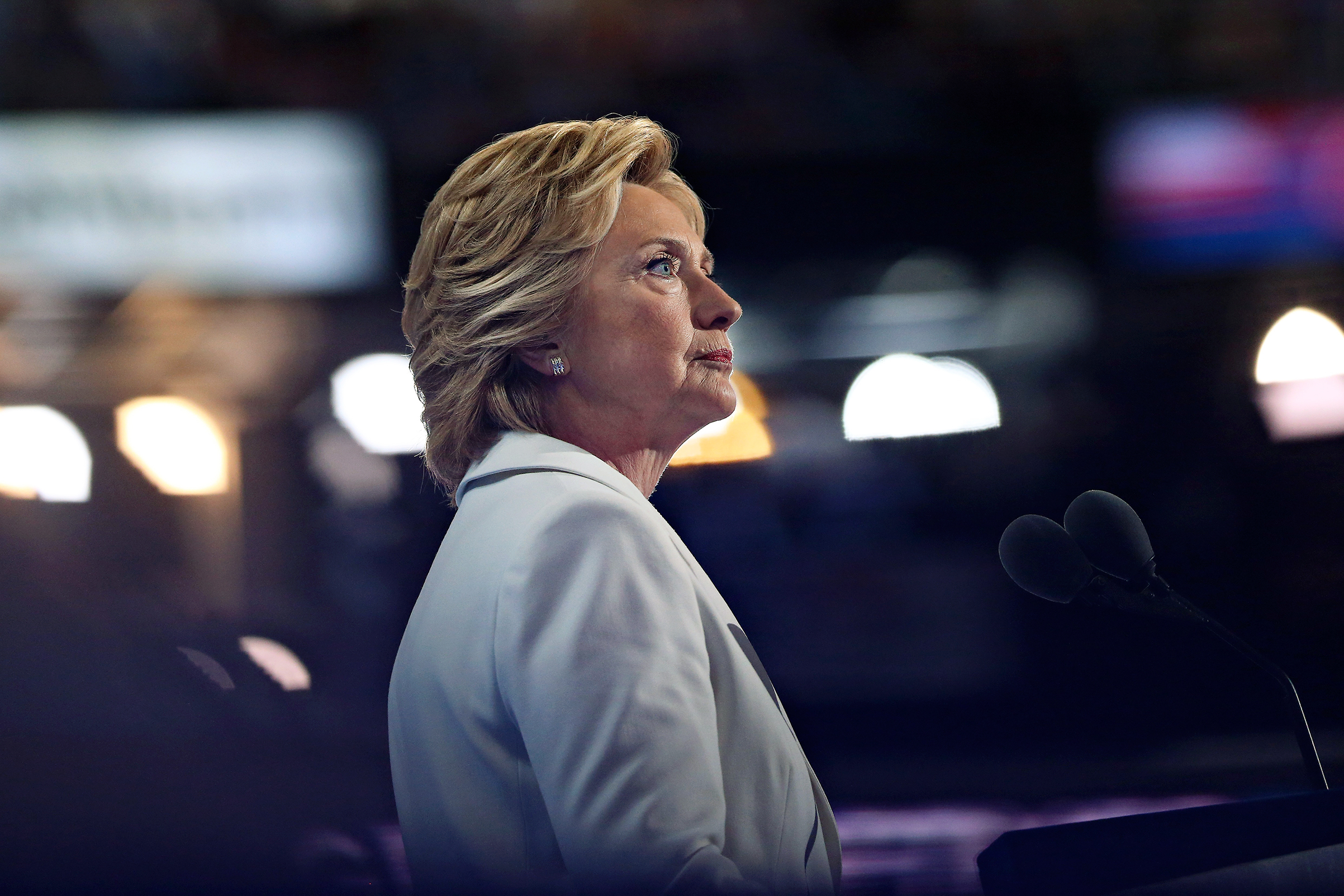 Clinton’s white pantsuit became a clarion call among women (Daniel Acker—Bloomberg/Getty Images)