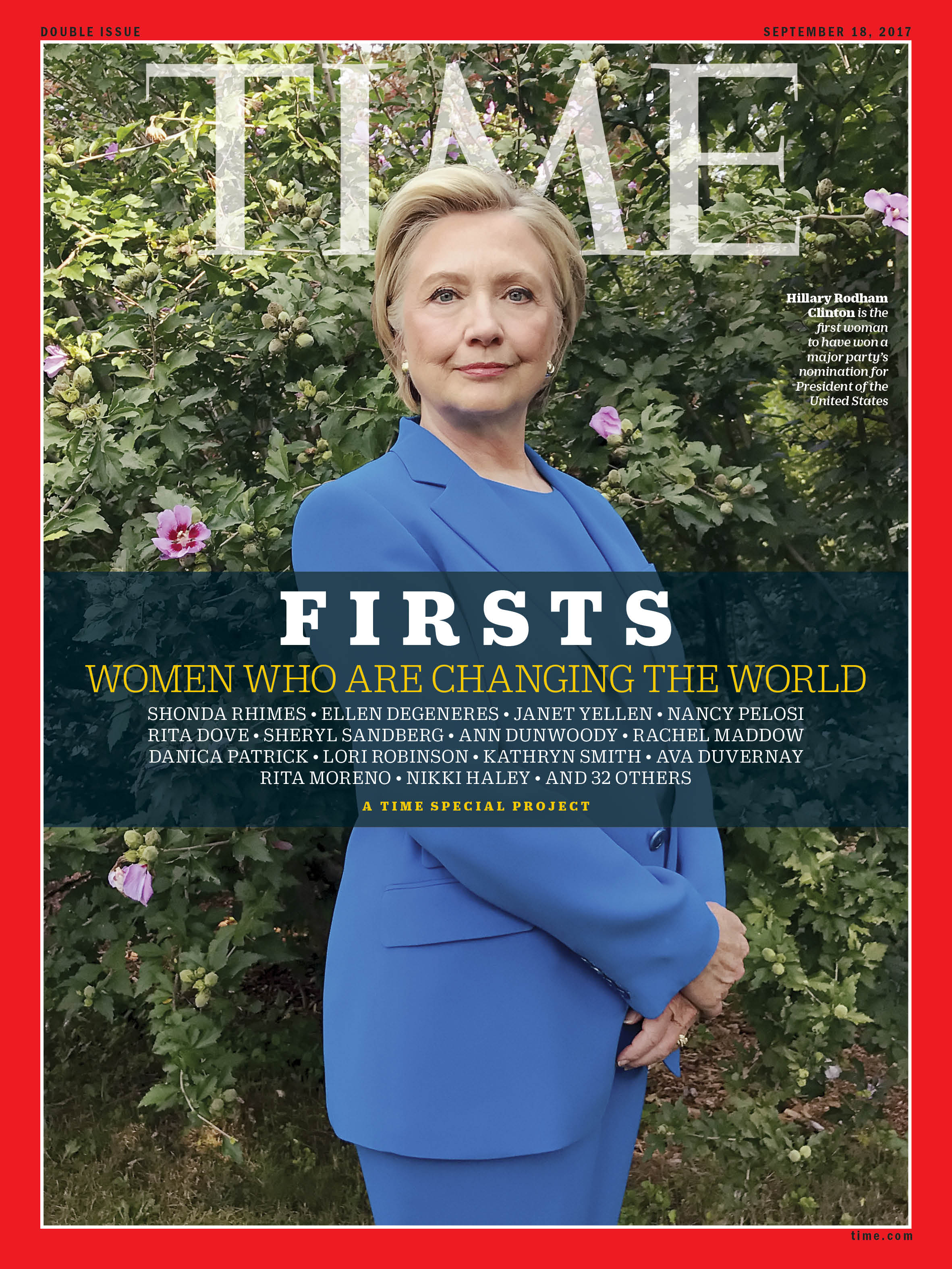 Firsts Women Who Are Changing the World Hillary Clinton Time Magazine Cover
