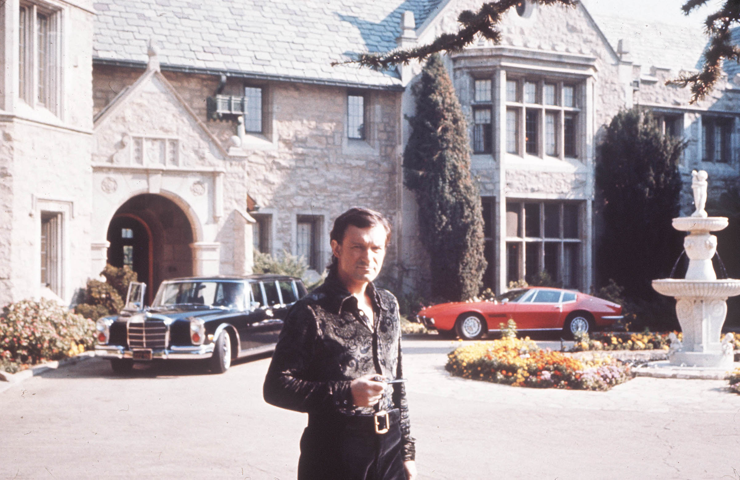 Hugh Hefner at Playboy Mansion. (M/K/Camera Press/Redux)