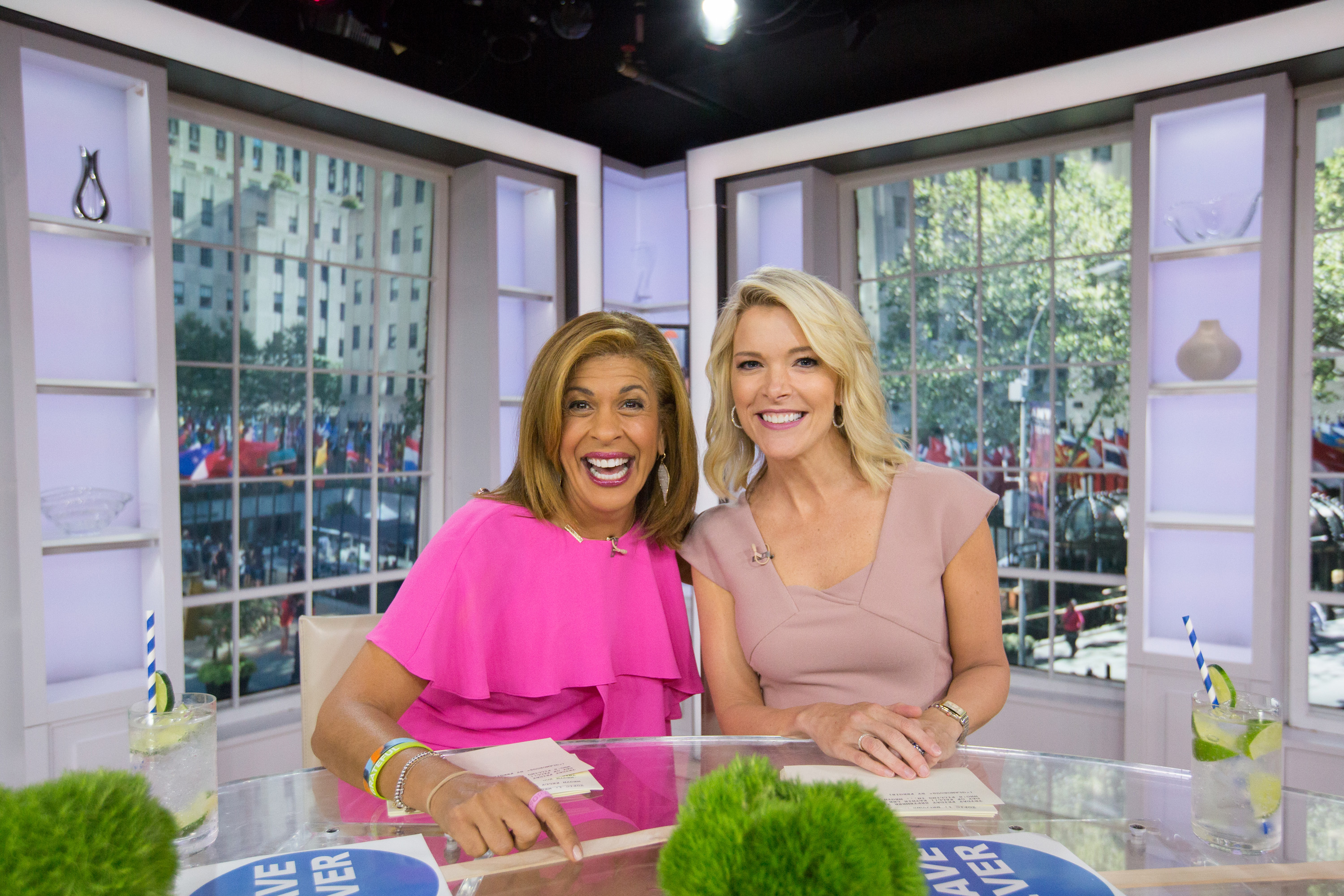 Hoda Kotb and Megyn Kelly on the Today Show on Sept. 22, 2017. (NBCU/Getty Images)
