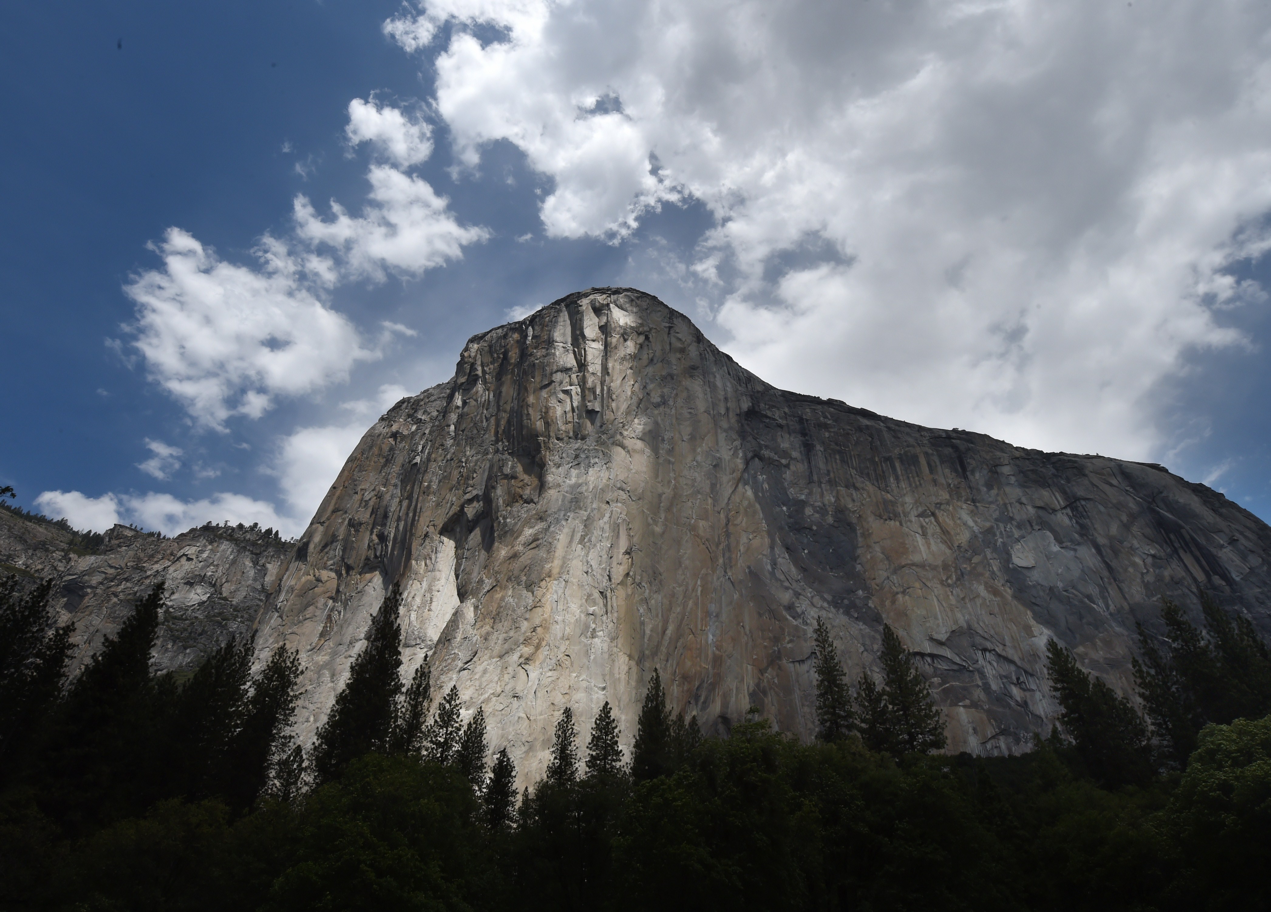 The El Capitan monolith in the Yosemite National Park in California on June 4, 2015. (MARK RALSTON—AFP/Getty Images)
