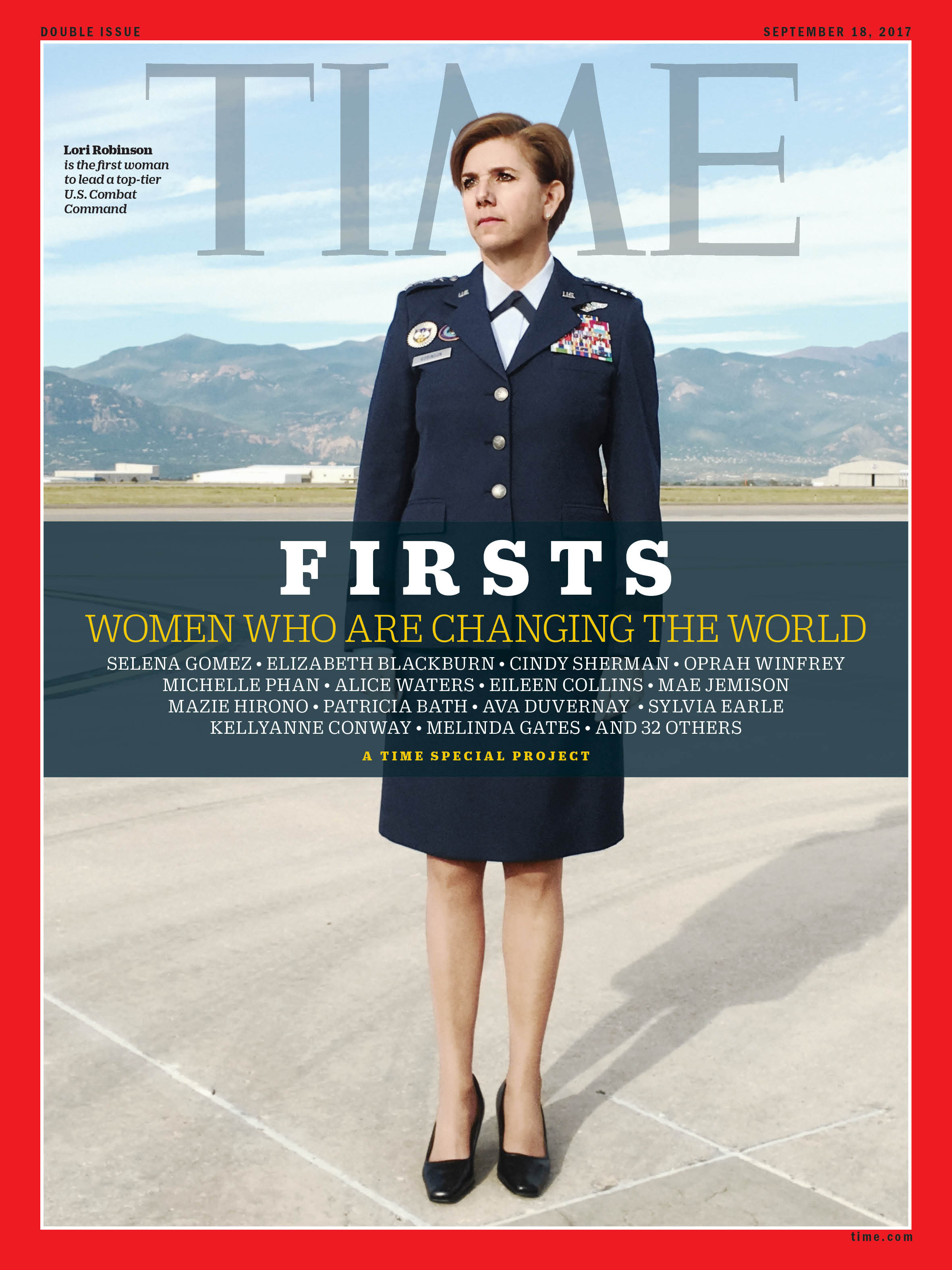 Firsts Women Who Are Changing the World Lori Robinson Time Magazine Cover