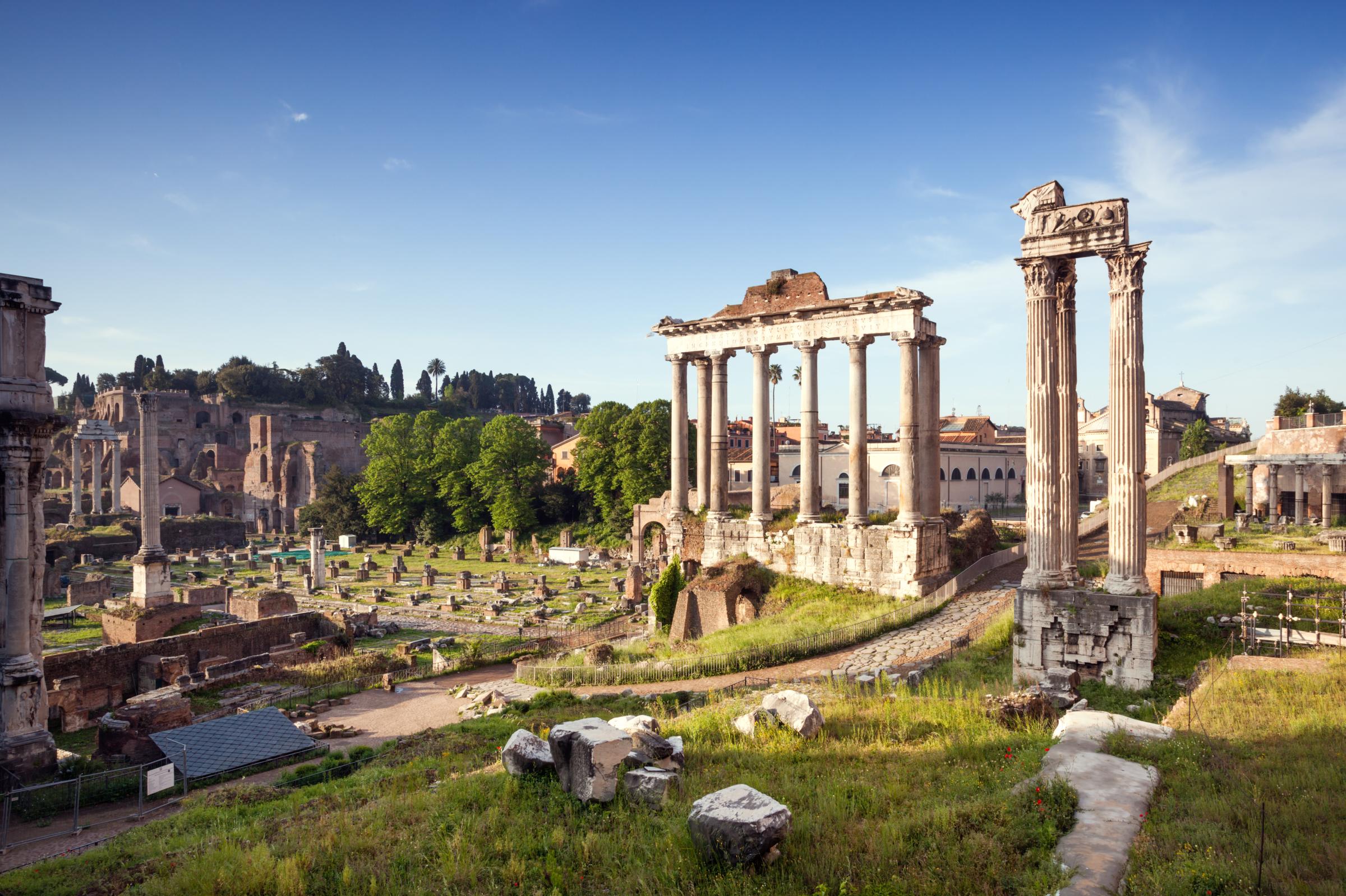 View of the Roman Forum at daytime, Rome, Italy