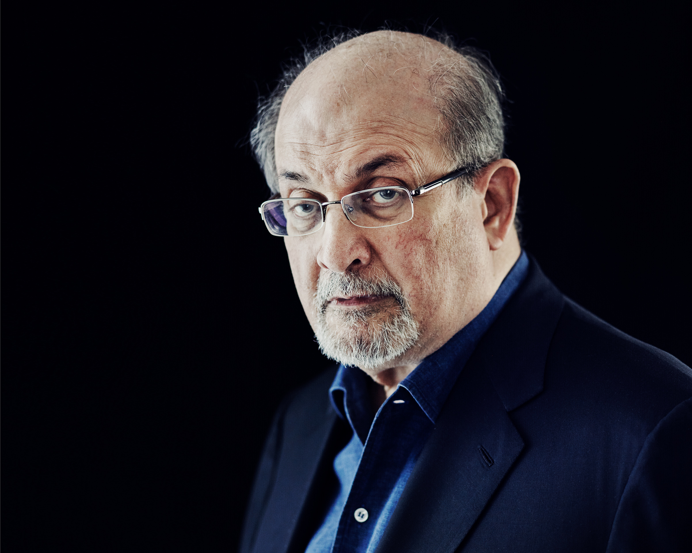 Salman Rushdie photographed in New York City, September 7, 2017 (Thomas Prior for TIME)