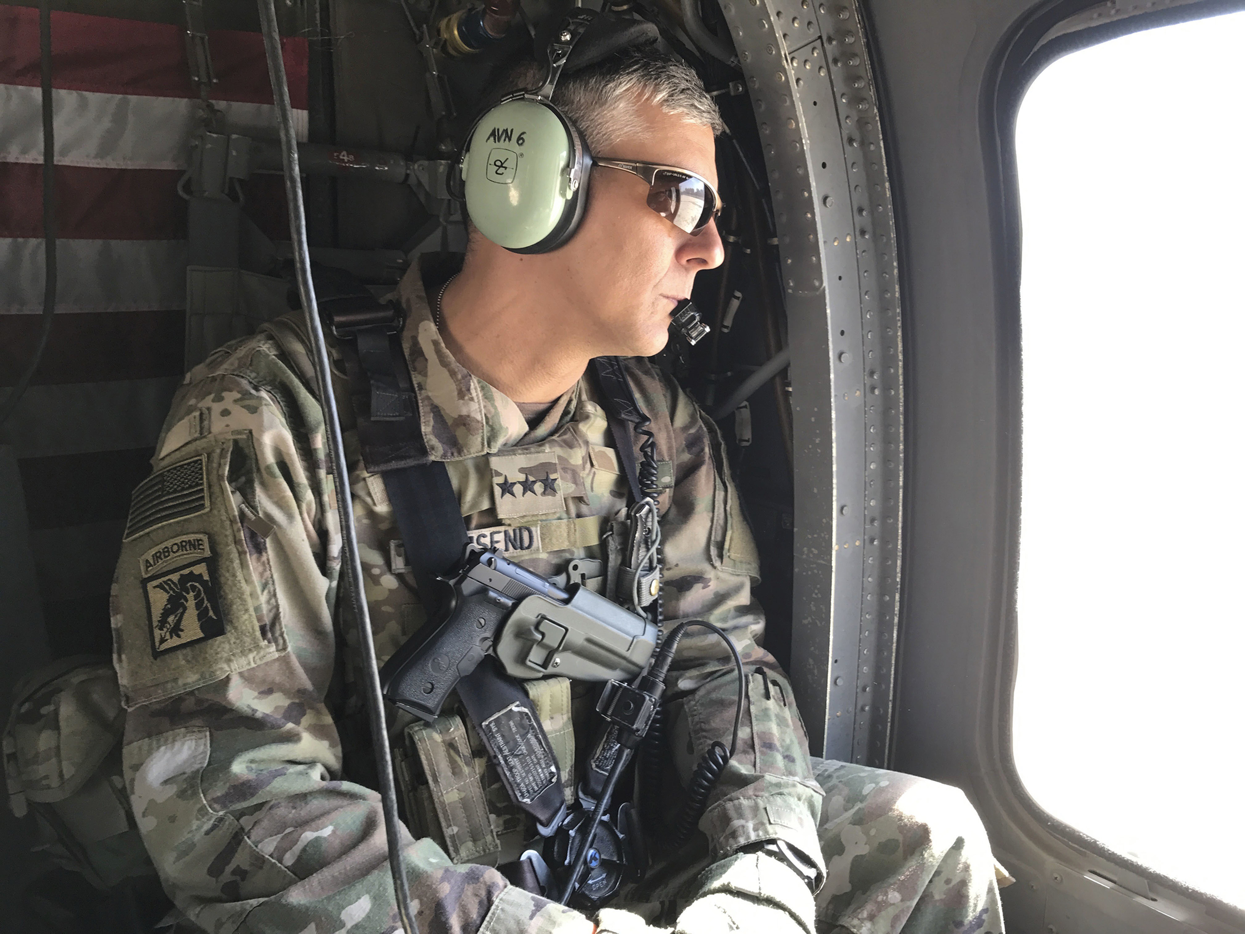 U.S. Army Lt. Gen. Stephen Townsend during a tour north of Baghdad, Iraq, on Feb. 8, 2017. (Ali Abdul Hassan—AP)