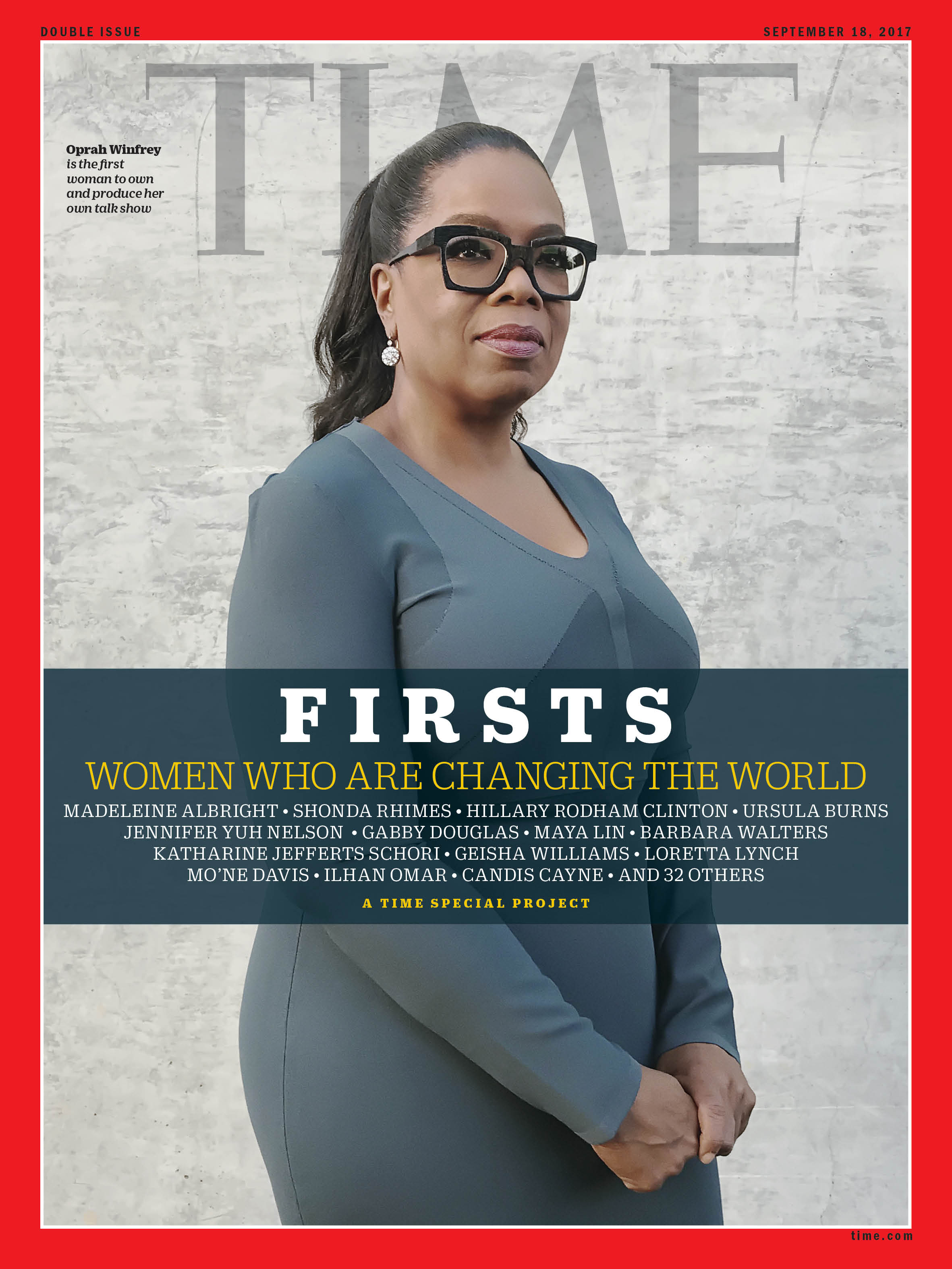 Firsts Women Who Are Changing the World Oprah Winfrey Time Magazine Cover