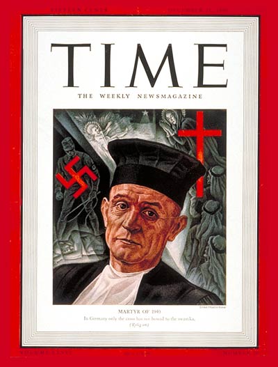 Martin Neimoller on the cover of TIME in 1940