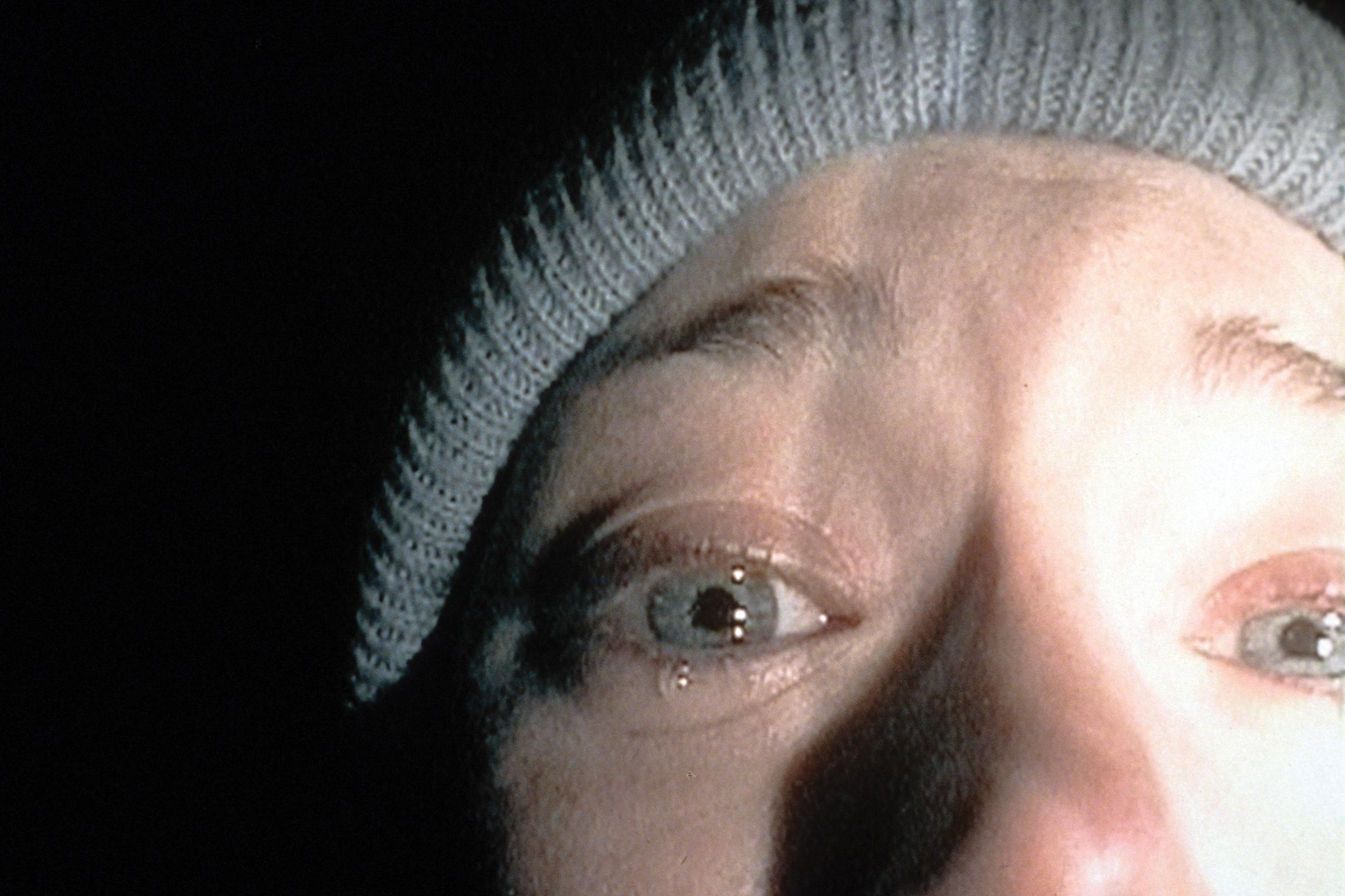 Heather Donahue in a scene from the film The Blair Witch Project,/em> (1999)