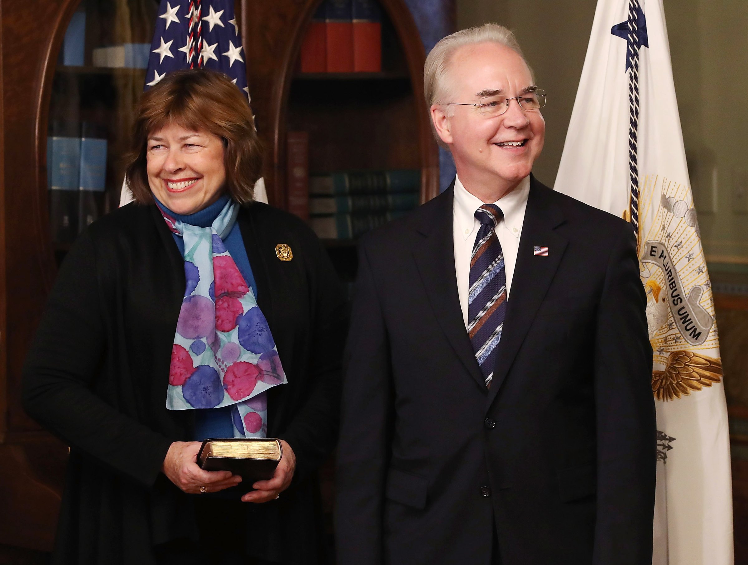 Tom Price Sworn In As Secretary Of Health And Human Services Department
