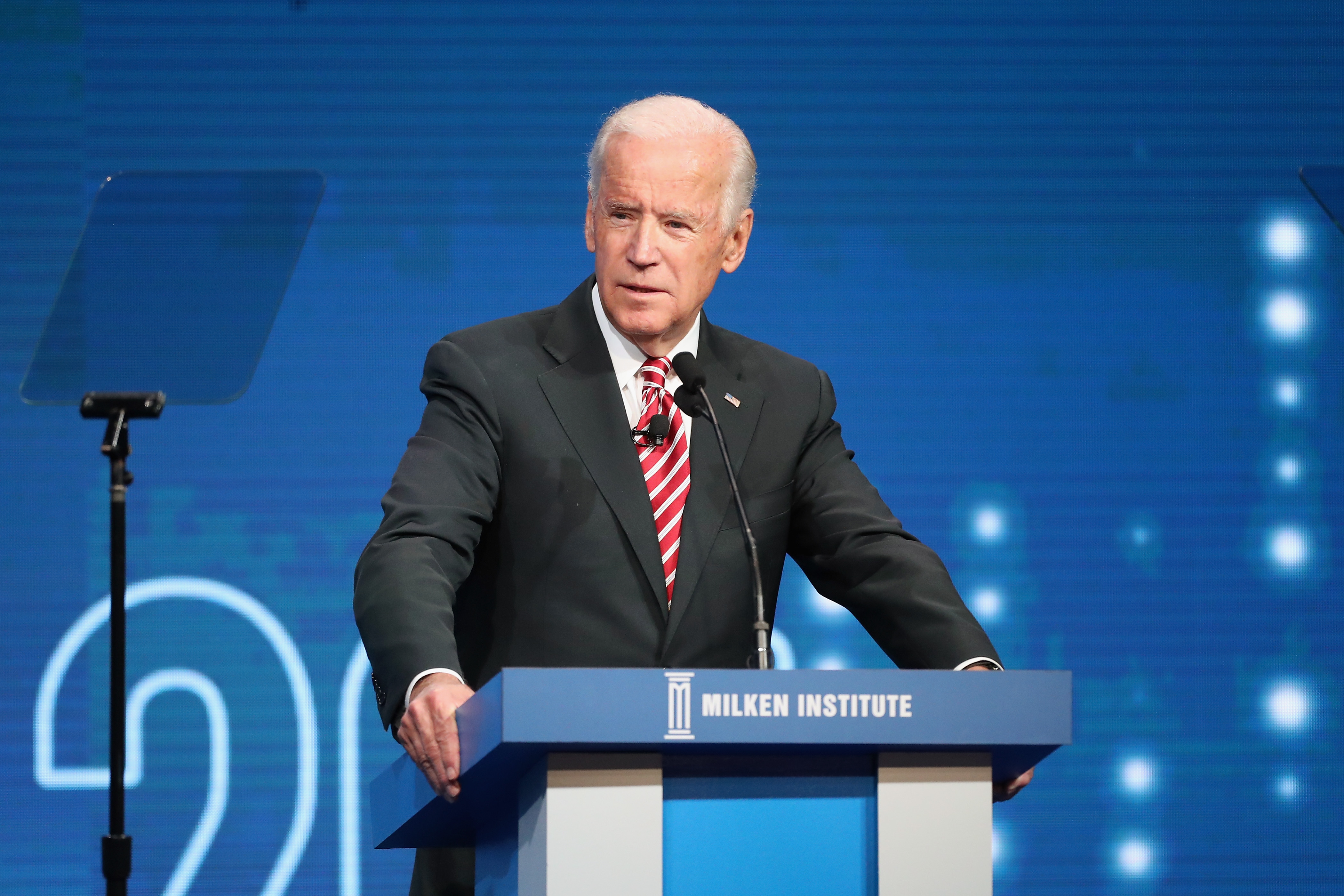 Former U.S. Vice President Joe Biden speak during the Milken Institute Global Conference 201 on May 3, 2017 in Beverly Hills, California. (Frederick M. Brown—Getty Images)