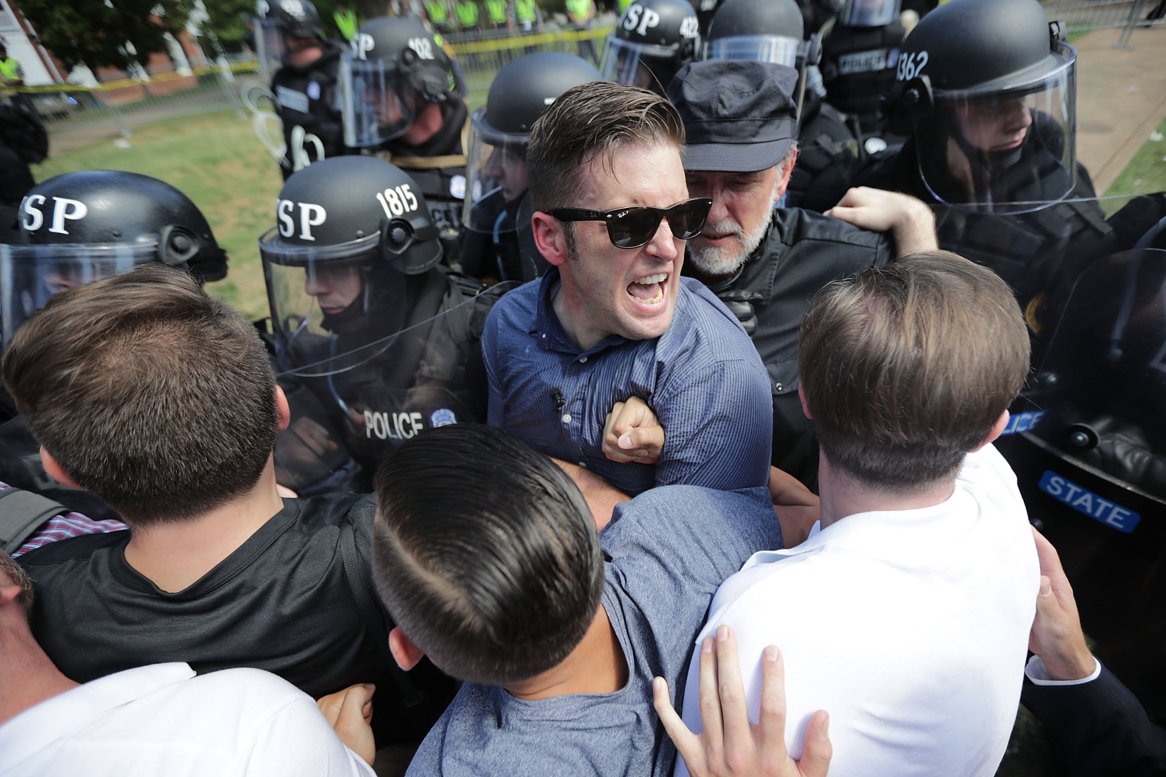 Violent Clashes Erupt at "Unite The Right" Rally In Charlottesville