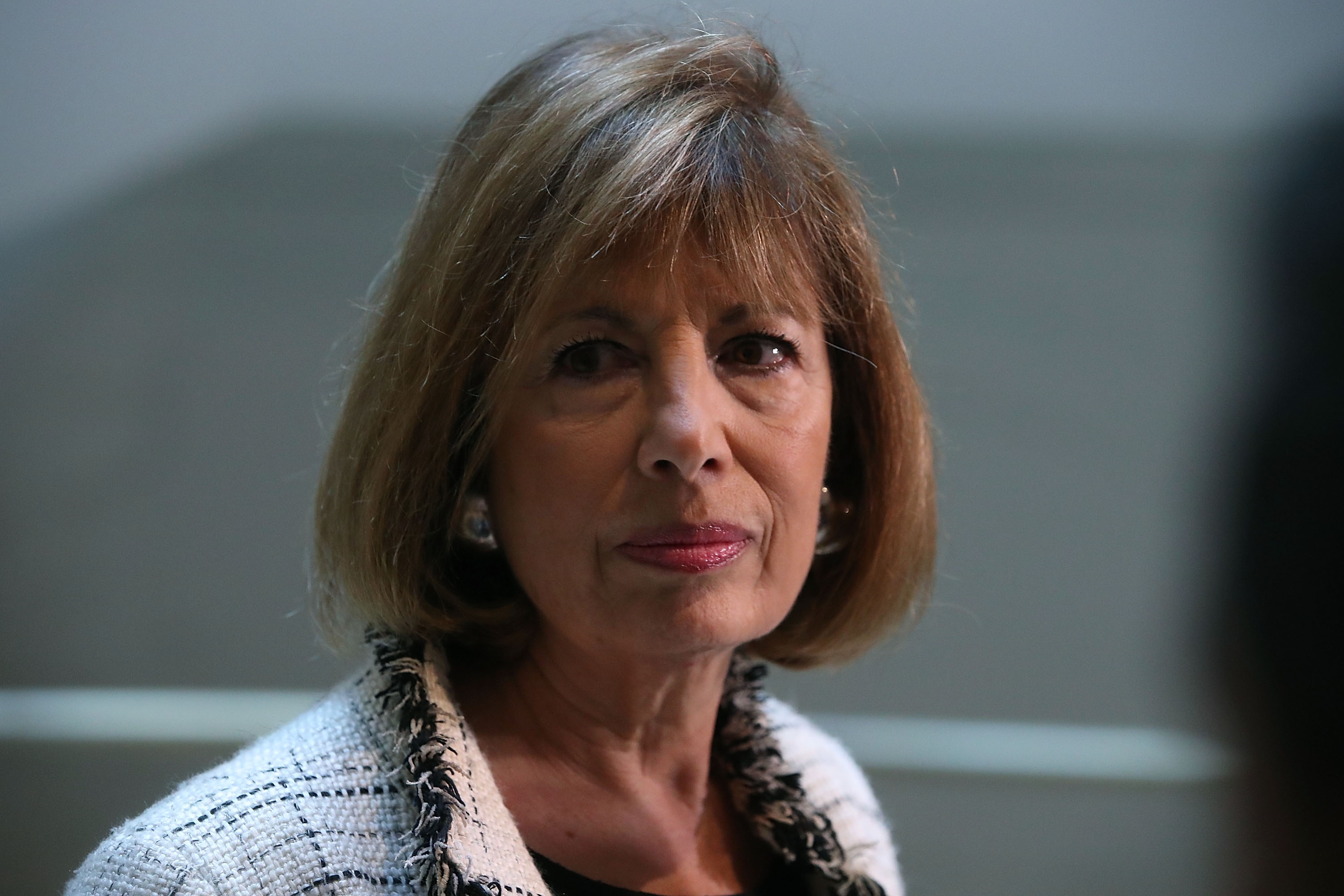 House Intelligence Committee member Rep. Jackie Speier (D-CA) speaks to reporters after leaving a closed meeting with fellow committee members, on Capitol Hill March 23, 2017 in Washington, DC. Committee Chairman, Devin Nunes (R-CA) has been under fire from committee members for informing President Donald Trump about the U.S. intelligence community's incidental collection of communications involving members of the president's transition group.  (Photo by Mark Wilson/Getty Images) (Mark Wilson&mdash;Getty Images)