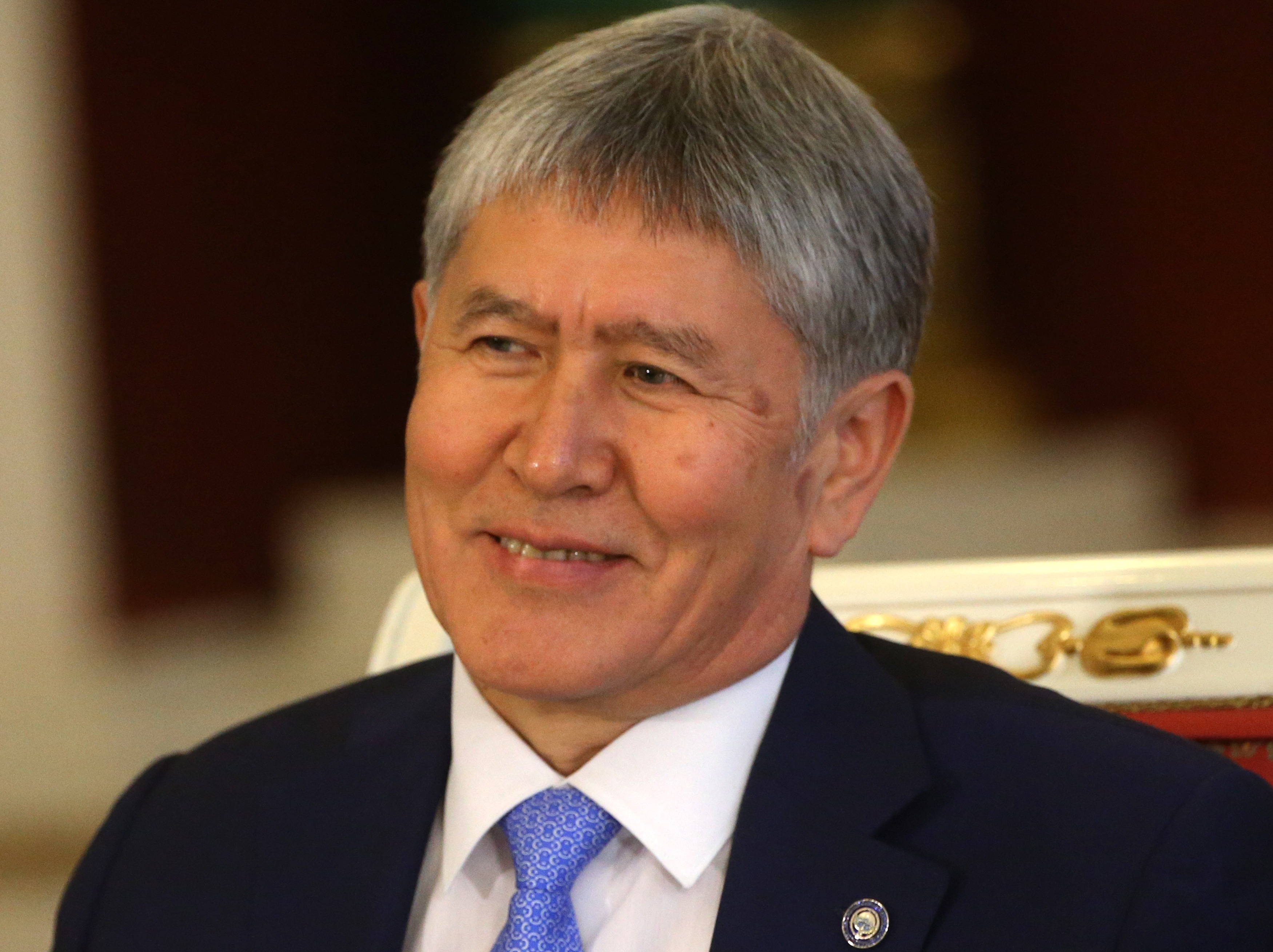 Kyrgyz President Almazbek Atambayev  attends Russian-Kyrgyz talks at the Grand Kremlin Palace on June 20, 2017 in Moscow, Russia (Mikhail Svetlov—Getty Images)