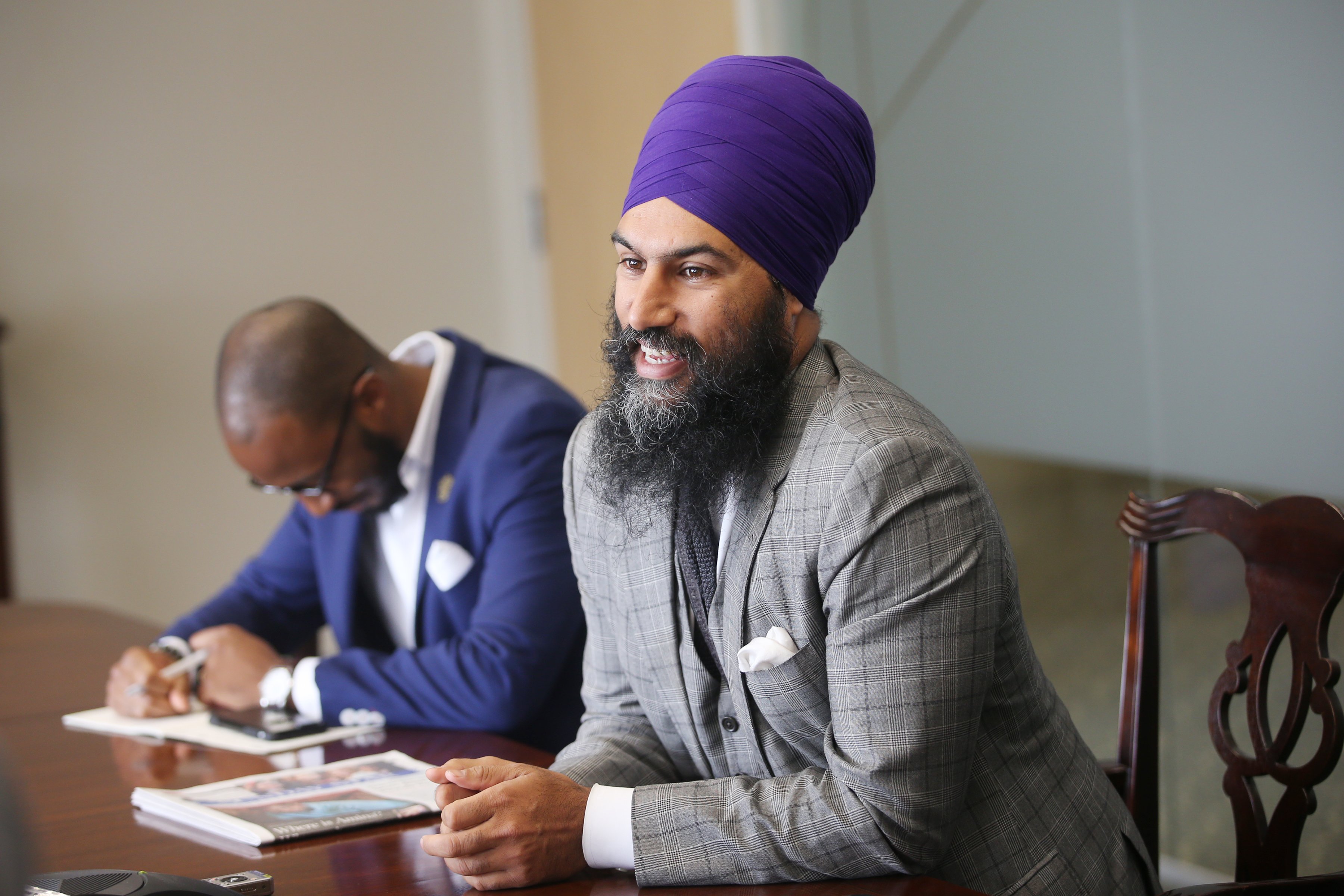 NDP leadership candidate Jagmeet Singh discusses his platform and campaign. (Vince Talotta—Toronto Star/Getty Images)