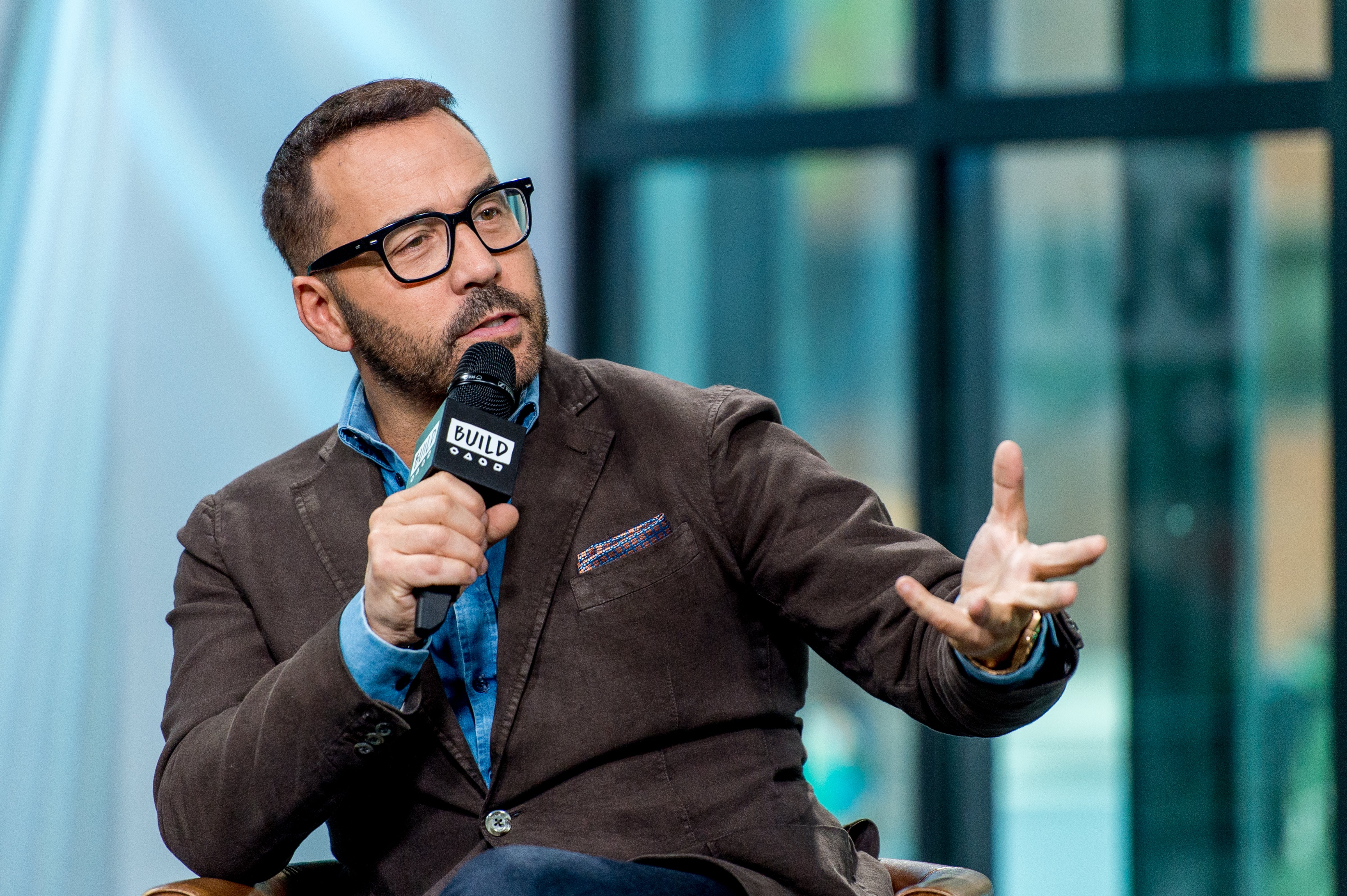 Jeremy Piven discusses "Wisdom Of The Crowd" with the Build Series at Build Studio in New York City on Oct. 31, 2017. (Roy Rochlin—FilmMagic)