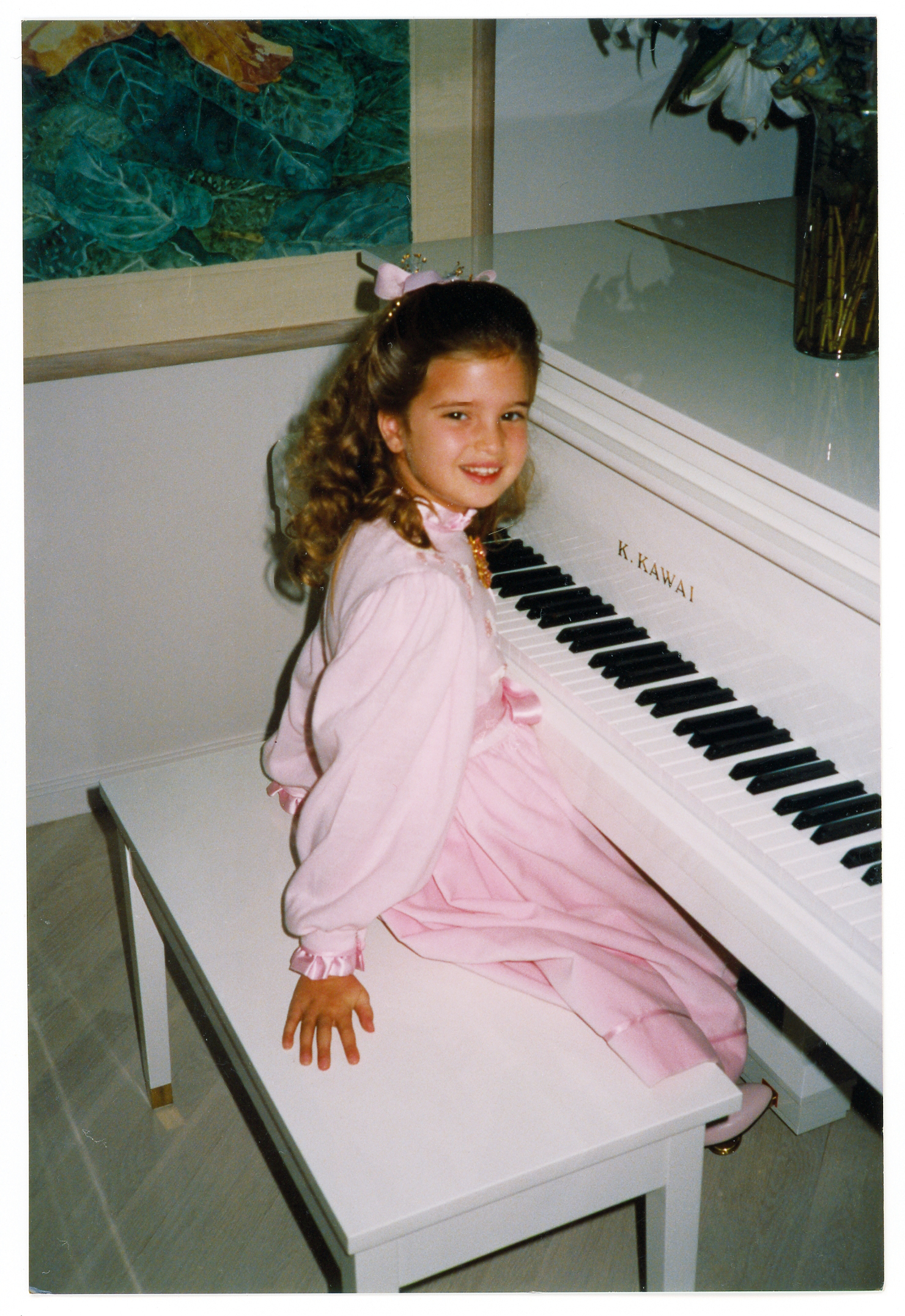 Ivanka took two years of piano lessons,
                              reluctantly, circa 1988.