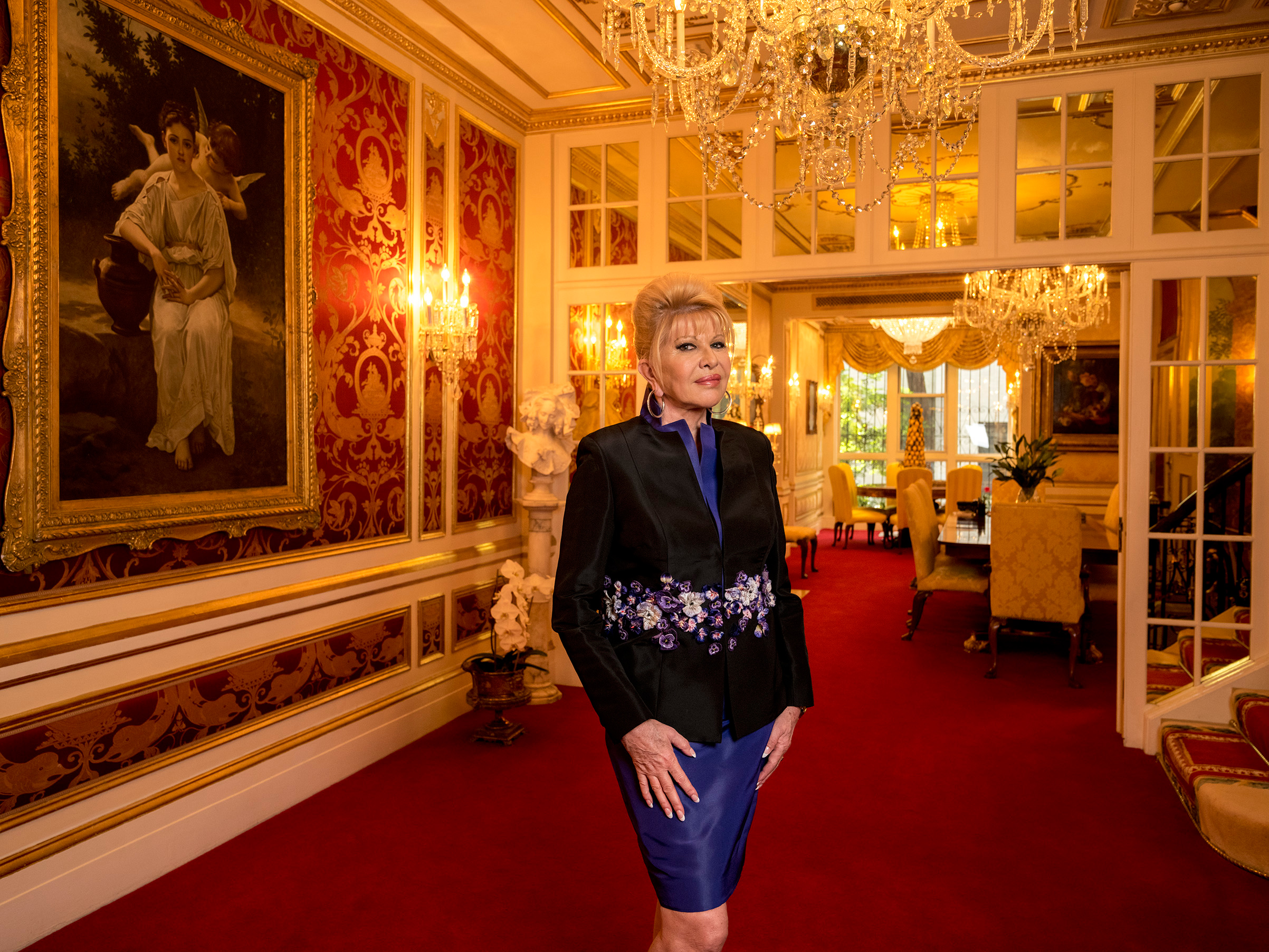 Ivana Trump at home in New York City on Oct. 6, 2017. (Gillian Laub for TIME)